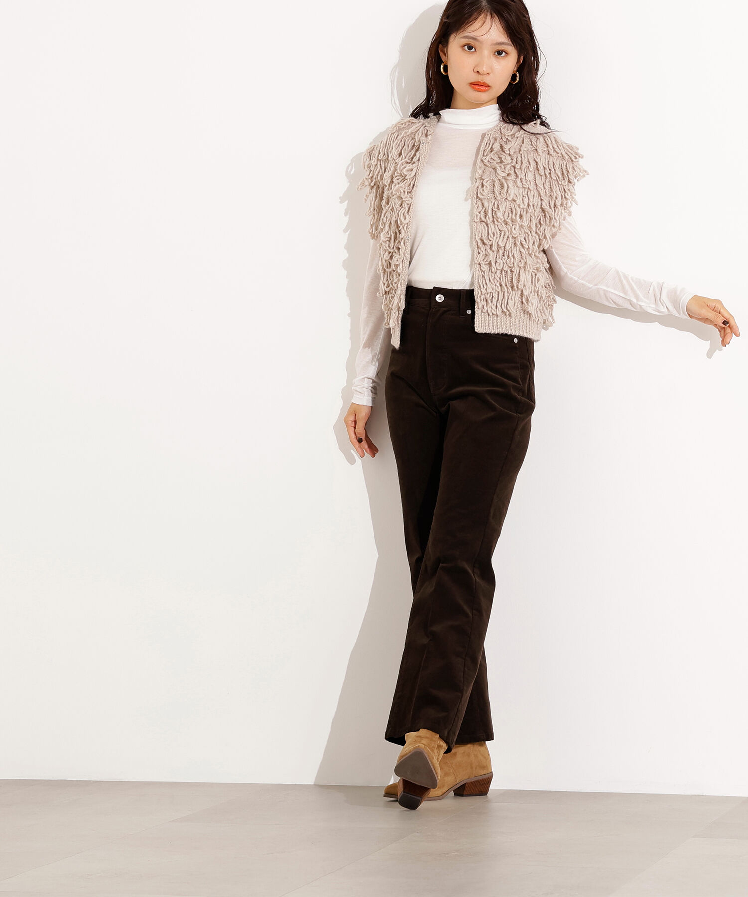  「ループニットベスト」|ニット・セーター|