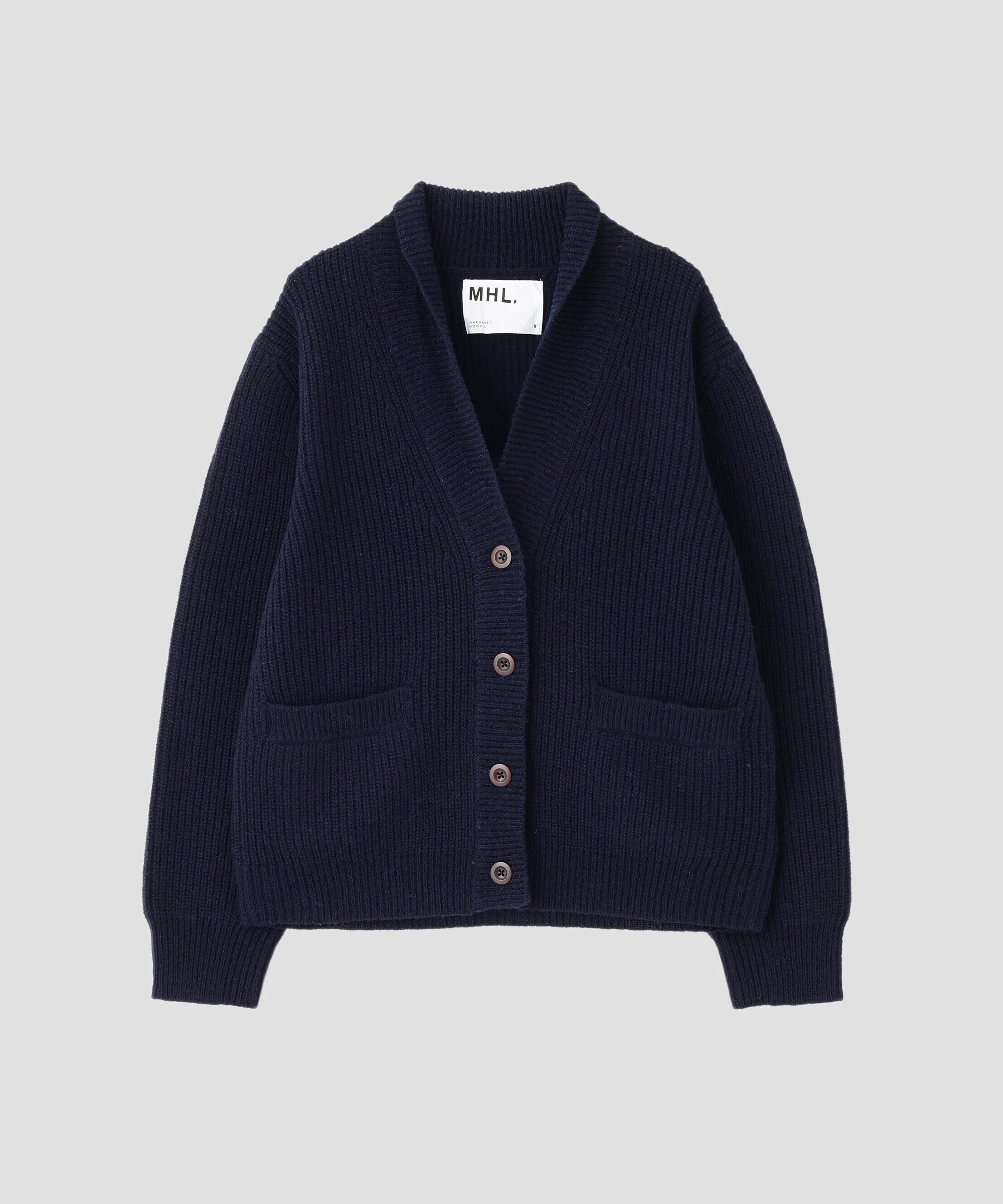 MHL.「FINE SHETLAND KNITWEAR」|カーディガン|