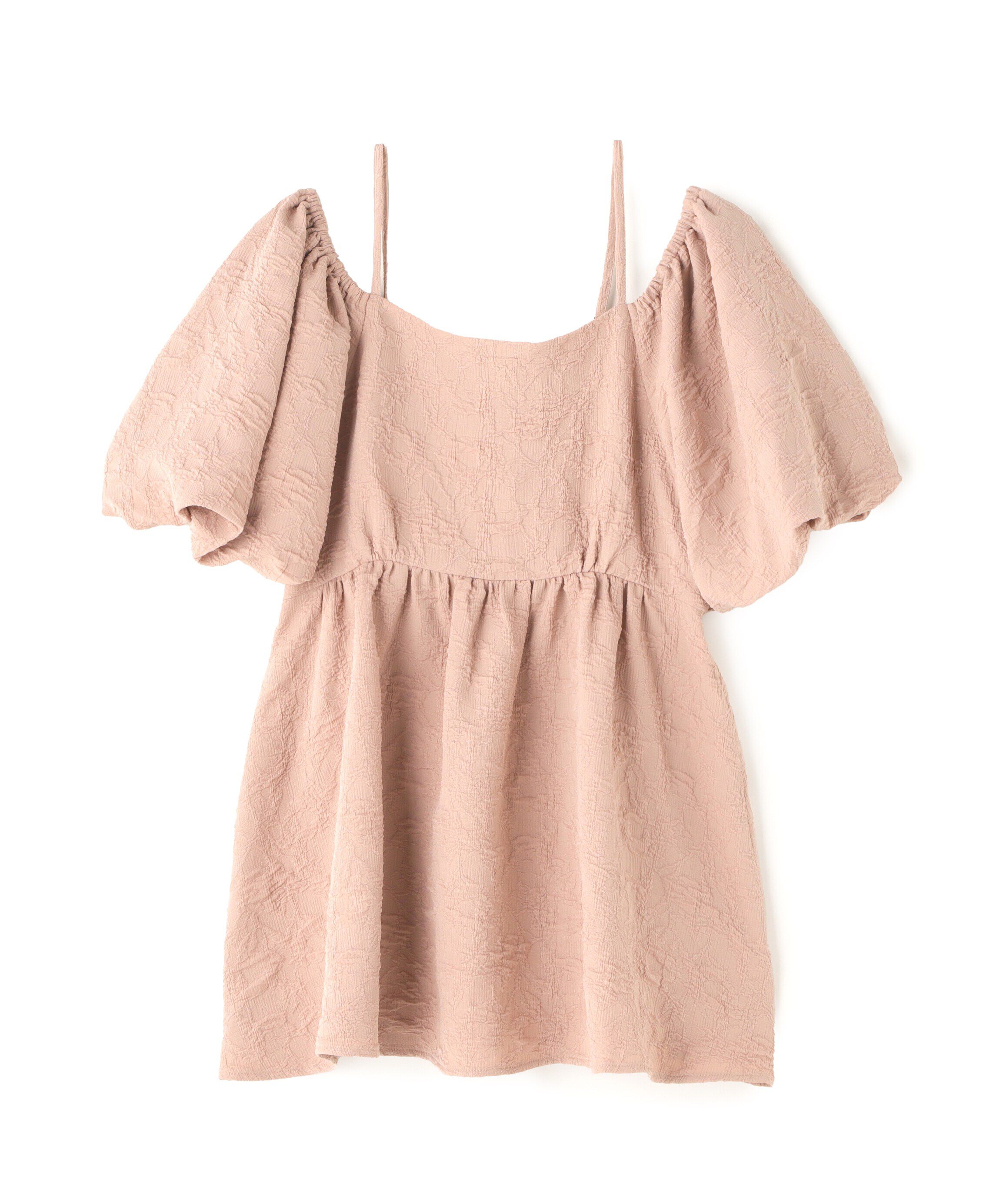  「ふくれジャガードオフショルブラウス」|シャツ・ブラウス|