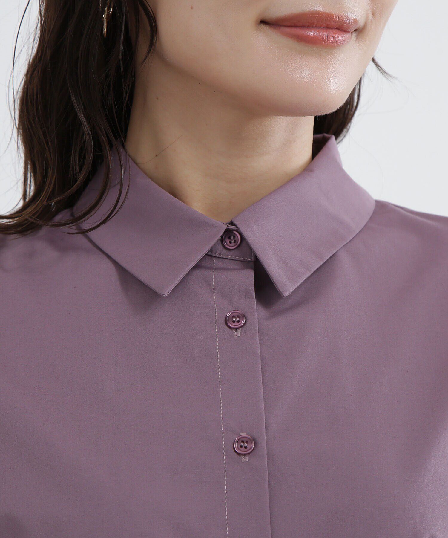  「プリーツシャツワンピース」|ワンピース|