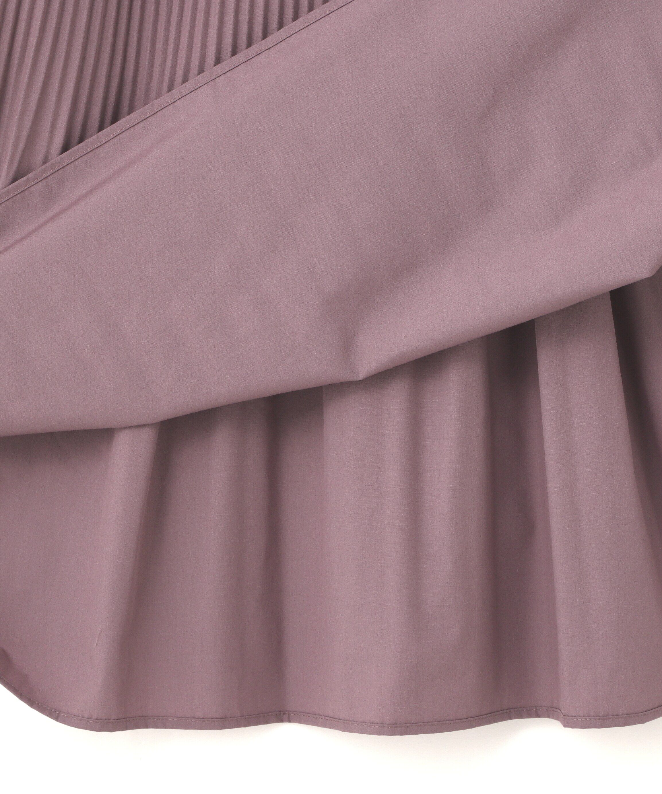  「プリーツシャツワンピース」|ワンピース|