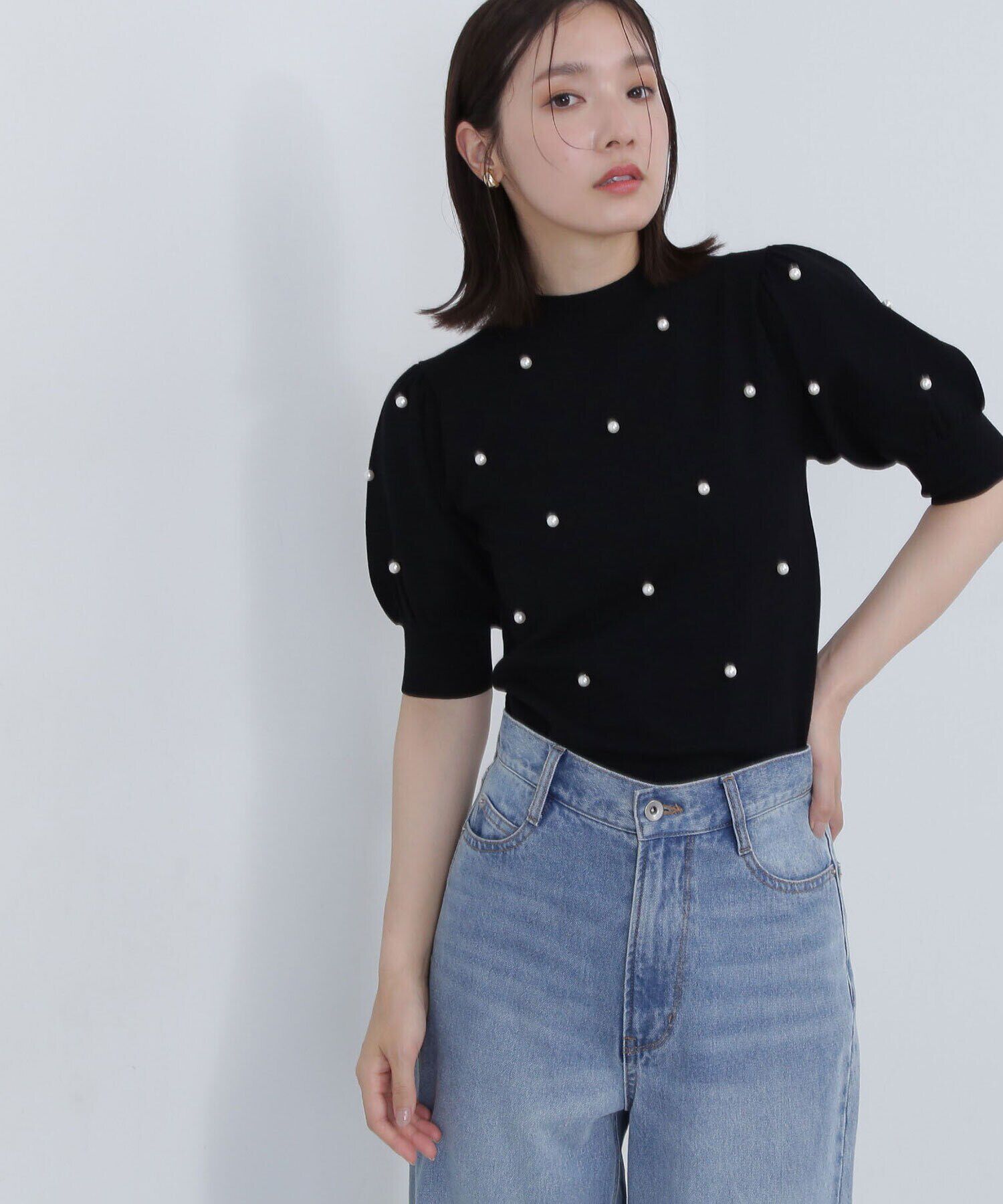  「パールドットニット」|ニット・セーター|クロ