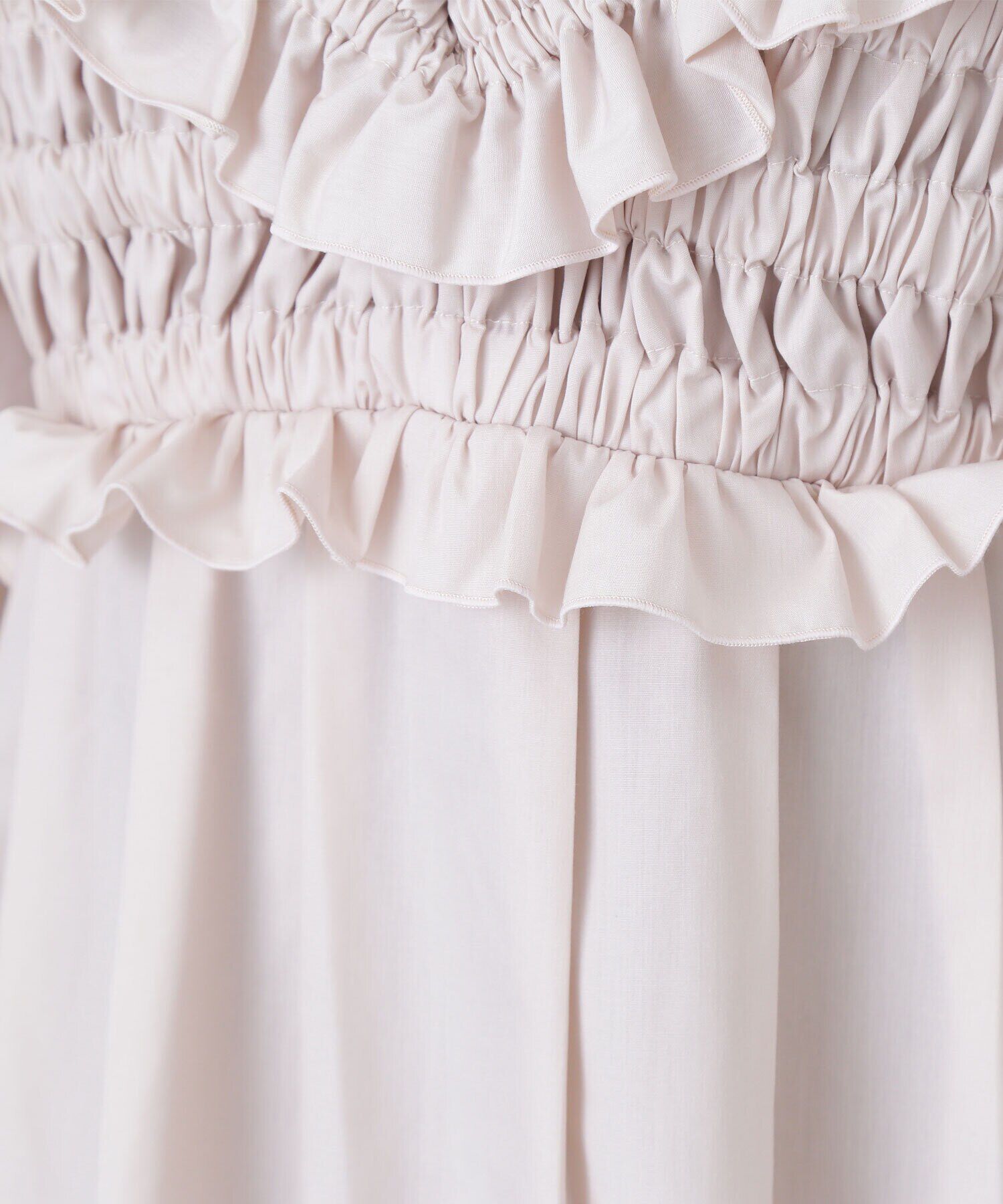  「シャーリングビスチェシャツワンピース」|ワンピース|