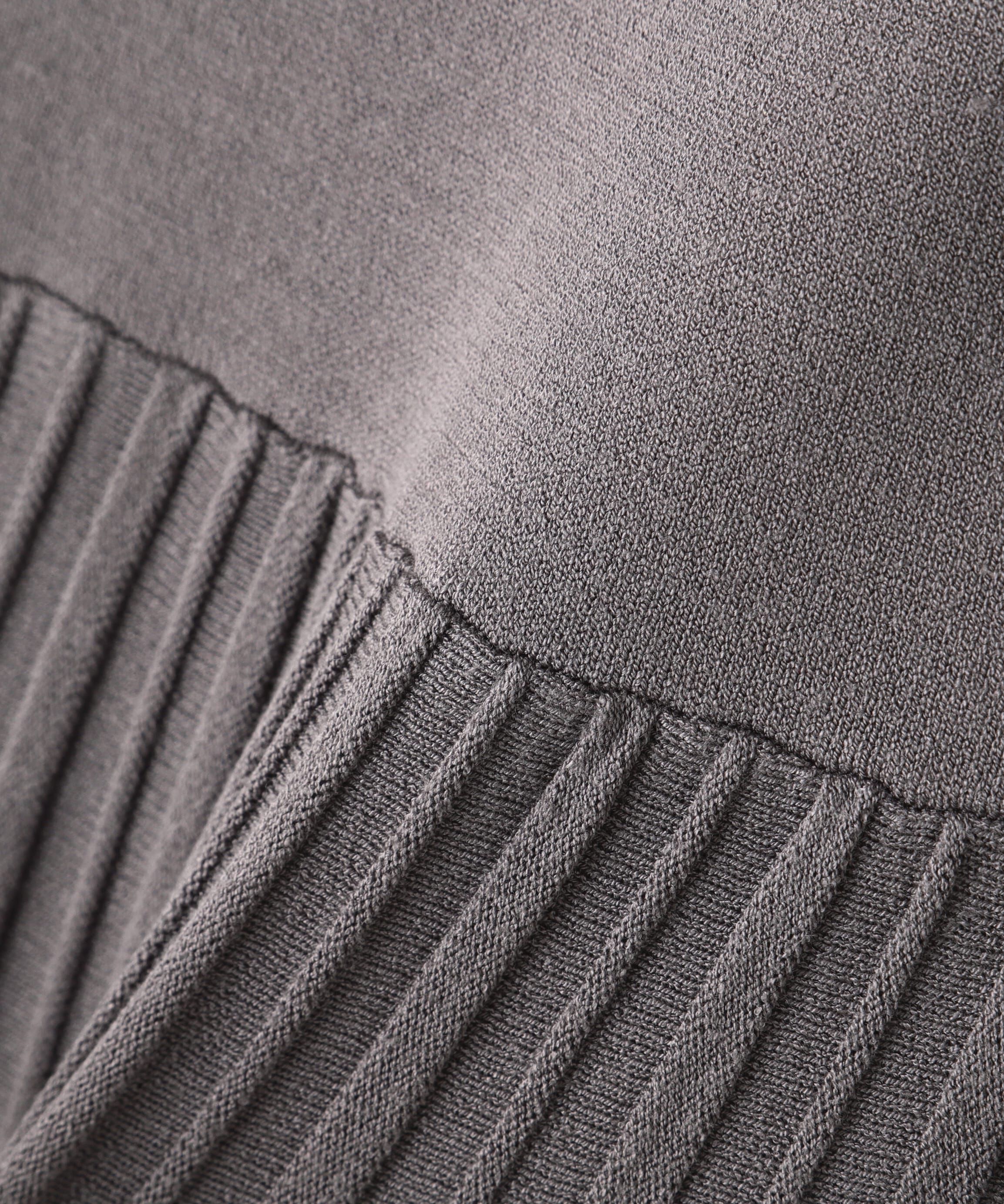  「レースアップバイカラーニットワンピース」|ワンピース|