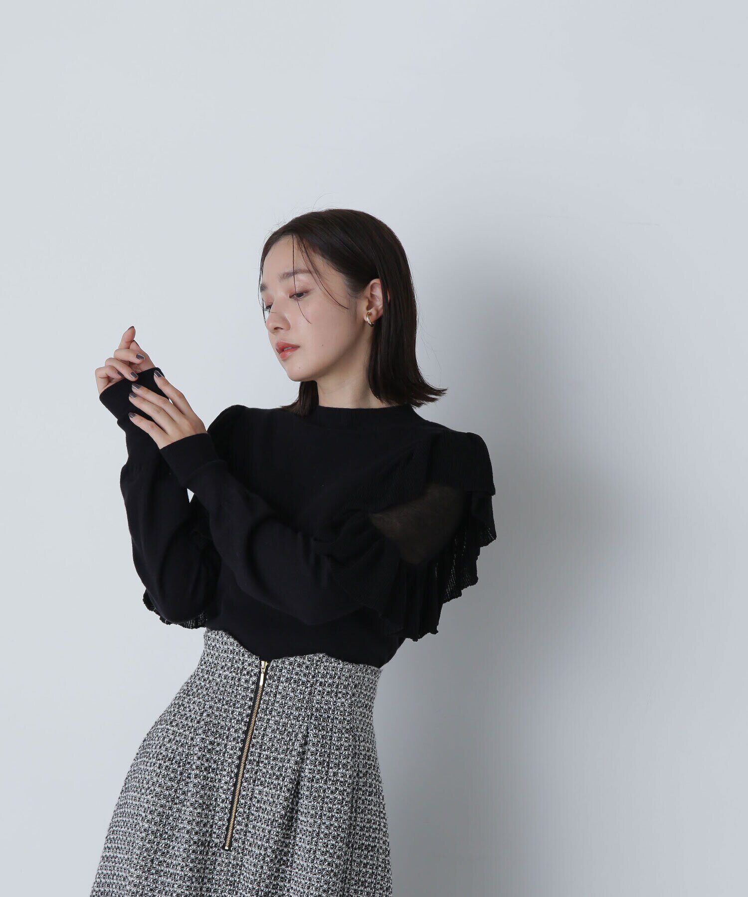  「アゼフリルショルダーニット　24AW」|ニット・セーター|