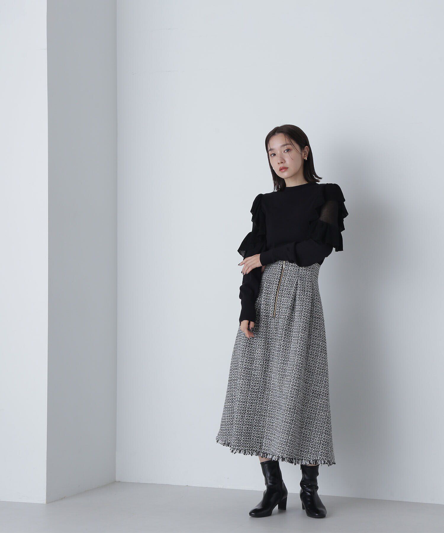  「アゼフリルショルダーニット　24AW」|ニット・セーター|