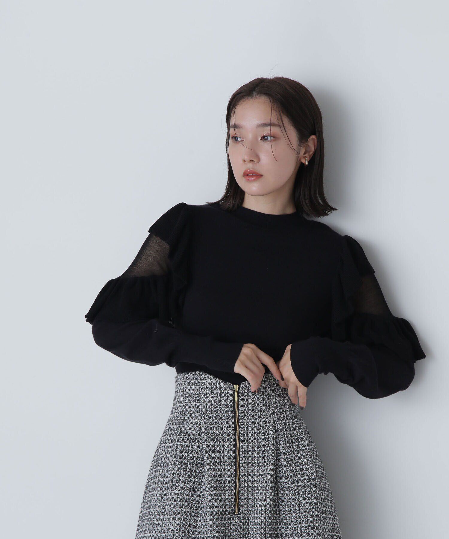  「アゼフリルショルダーニット　24AW」|ニット・セーター|