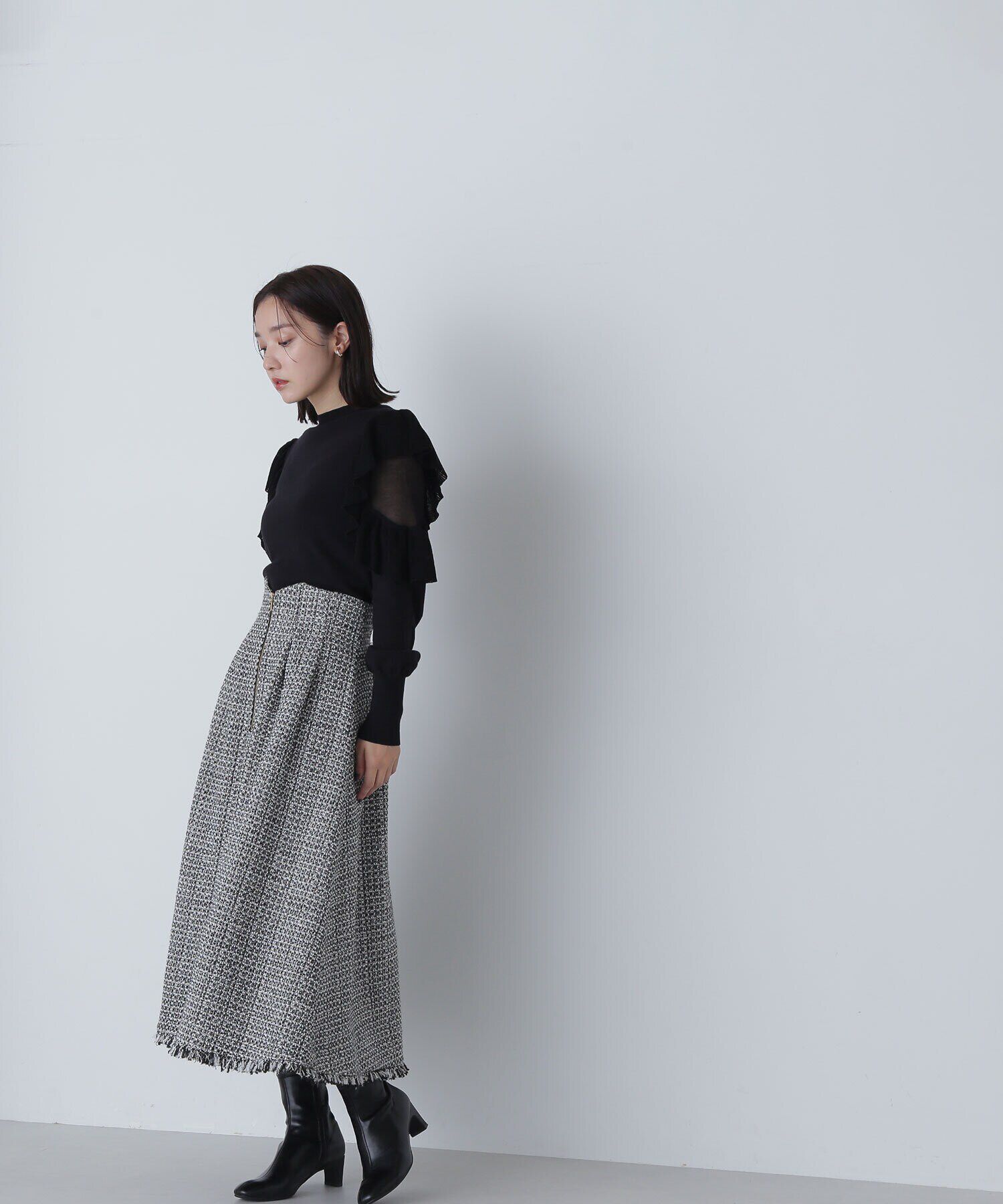  「アゼフリルショルダーニット　24AW」|ニット・セーター|