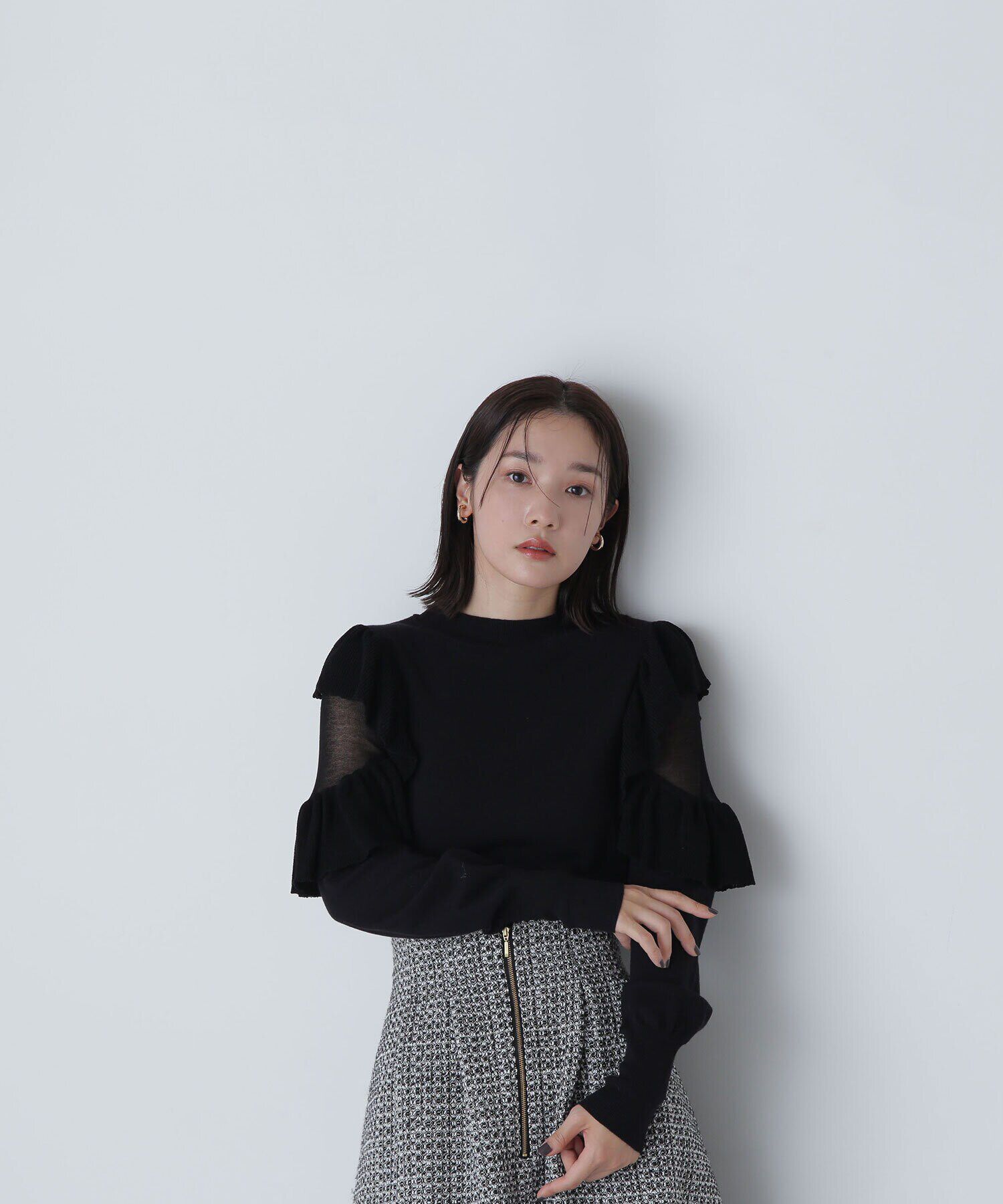  「アゼフリルショルダーニット　24AW」|ニット・セーター|