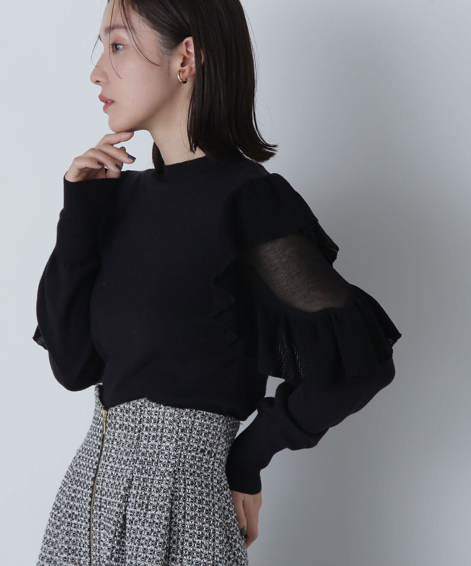  「アゼフリルショルダーニット　24AW」|ニット・セーター|