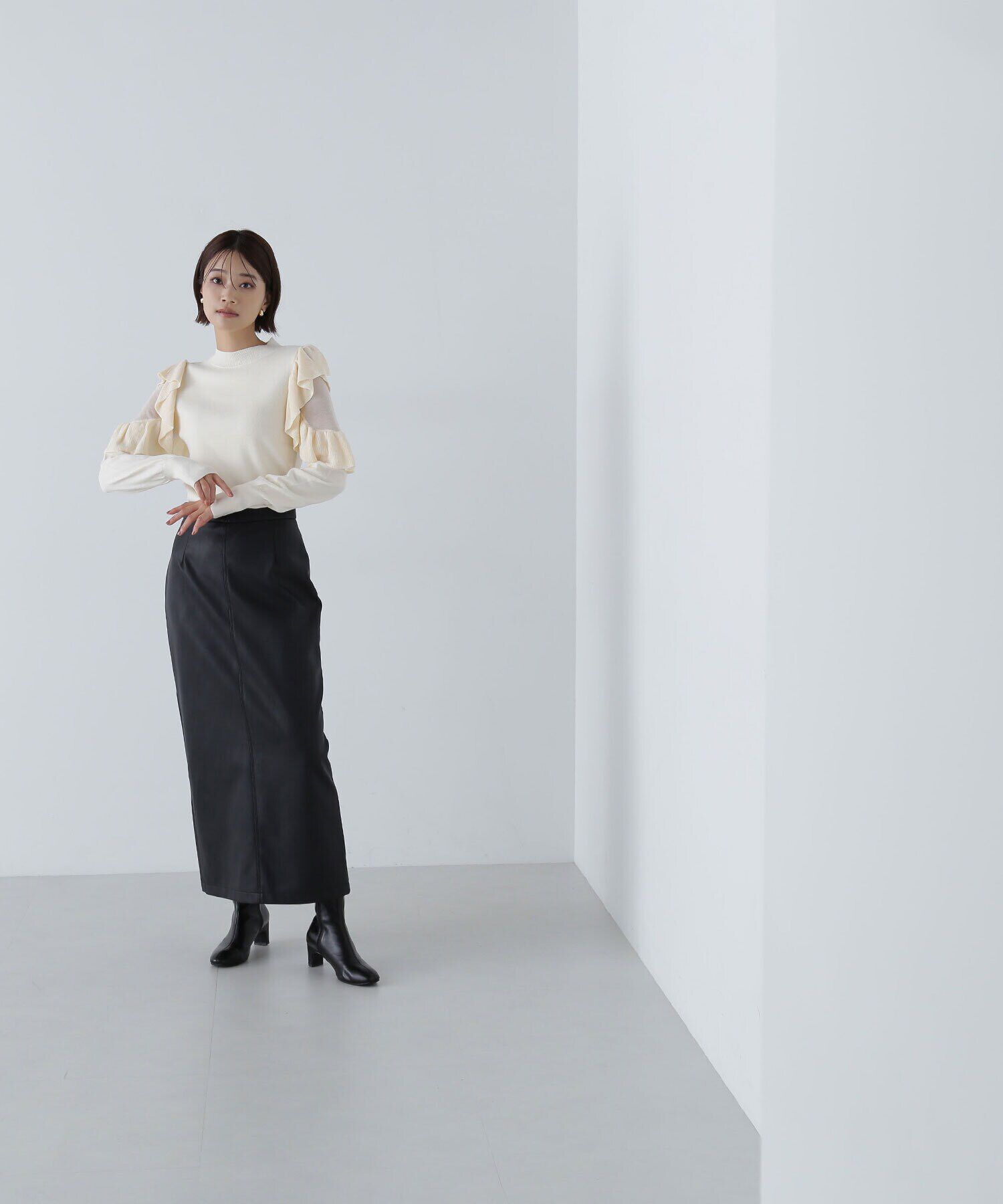  「アゼフリルショルダーニット　24AW」|ニット・セーター|