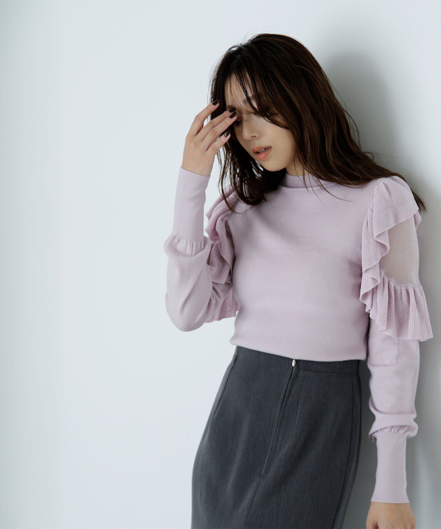  「アゼフリルショルダーニット　24AW」|ニット・セーター|