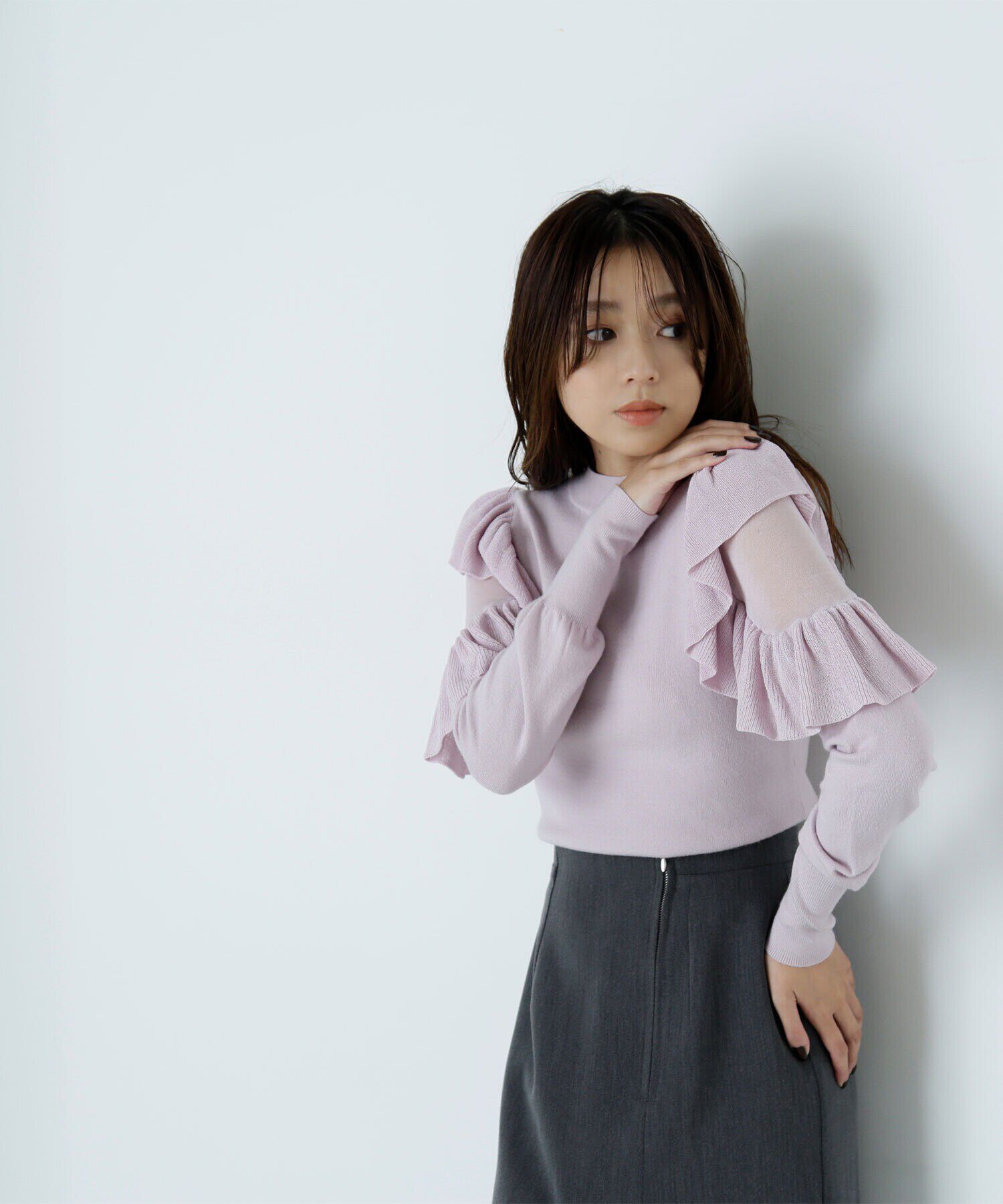  「アゼフリルショルダーニット　24AW」|ニット・セーター|