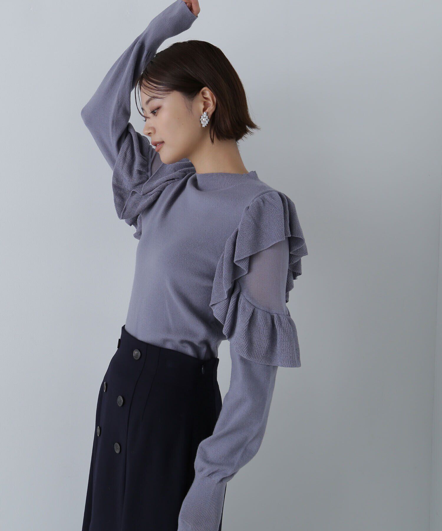  「アゼフリルショルダーニット　24AW」|ニット・セーター|