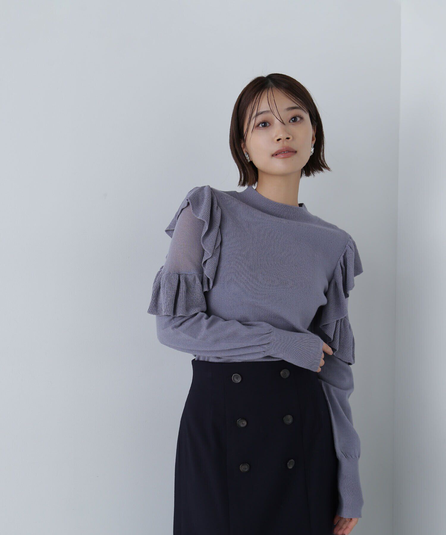  「アゼフリルショルダーニット　24AW」|ニット・セーター|