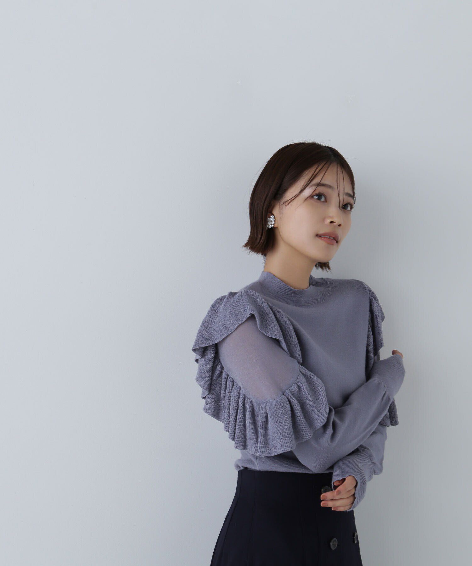  「アゼフリルショルダーニット　24AW」|ニット・セーター|