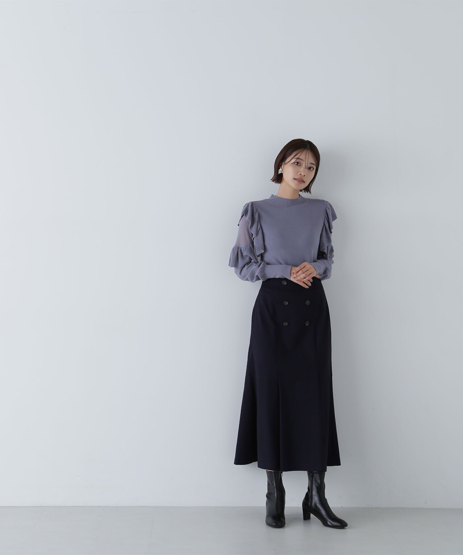  「アゼフリルショルダーニット　24AW」|ニット・セーター|