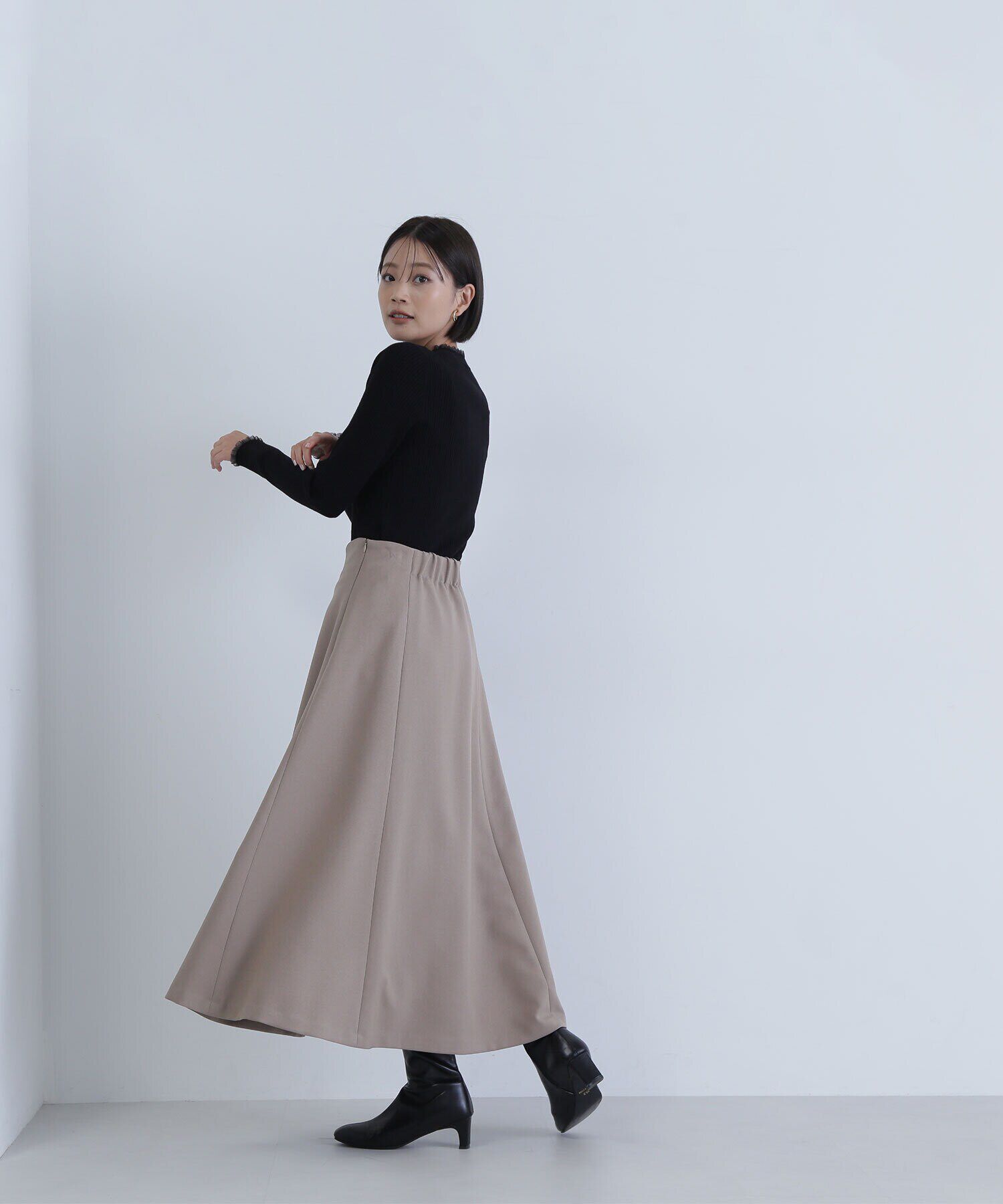  「シアーフリルリブニット」|ニット・セーター|