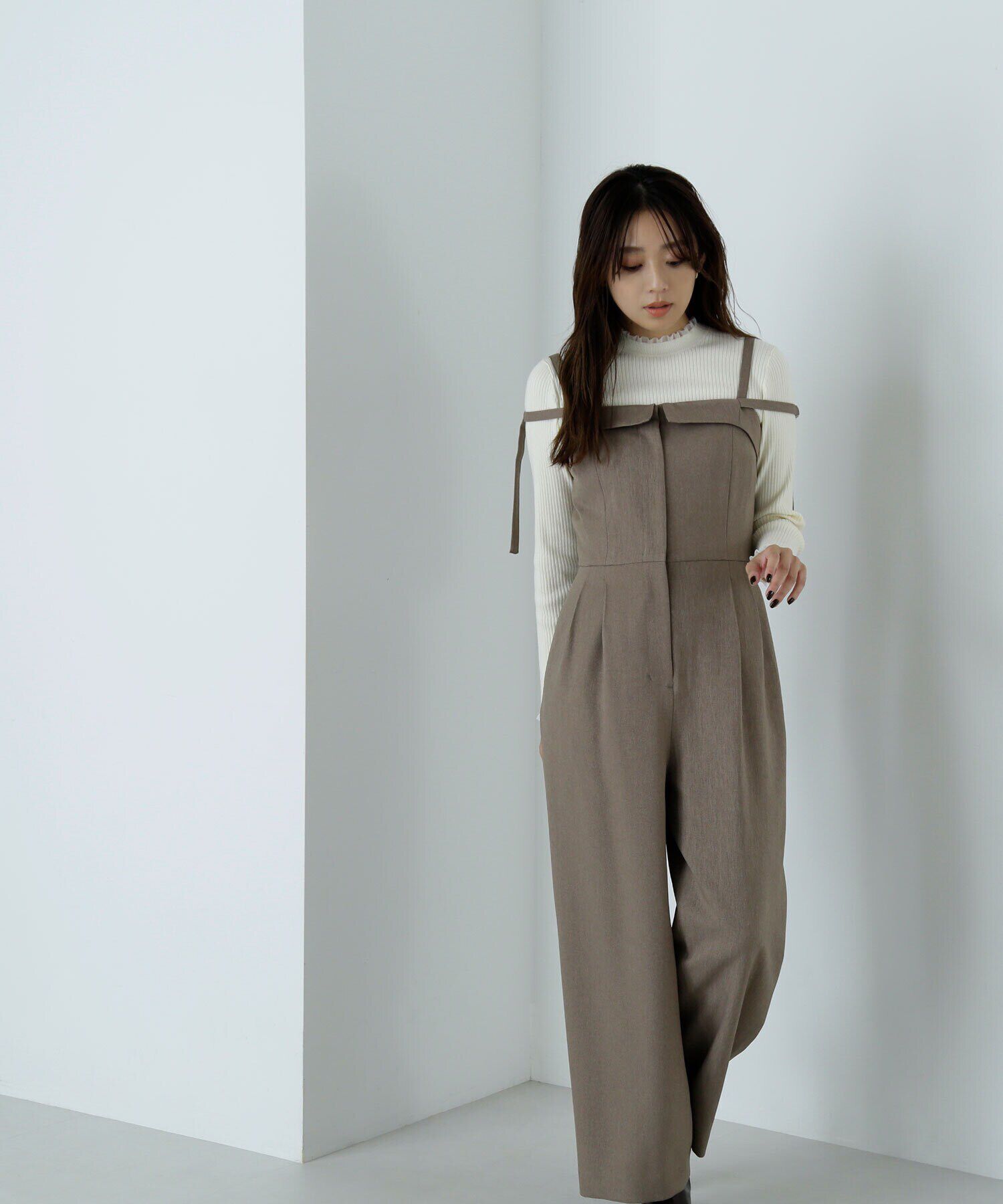  「シアーフリルリブニット」|ニット・セーター|