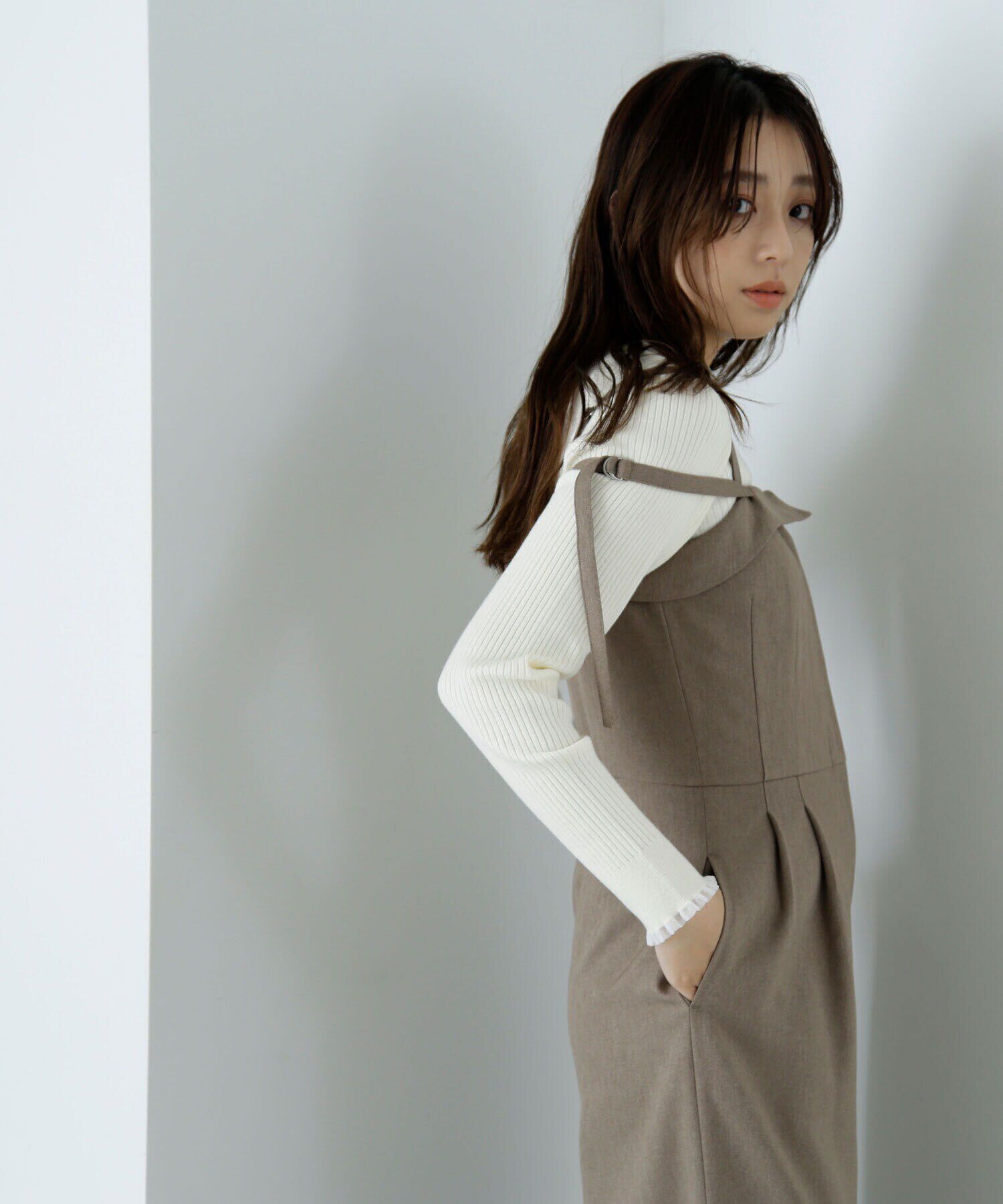  「シアーフリルリブニット」|ニット・セーター|