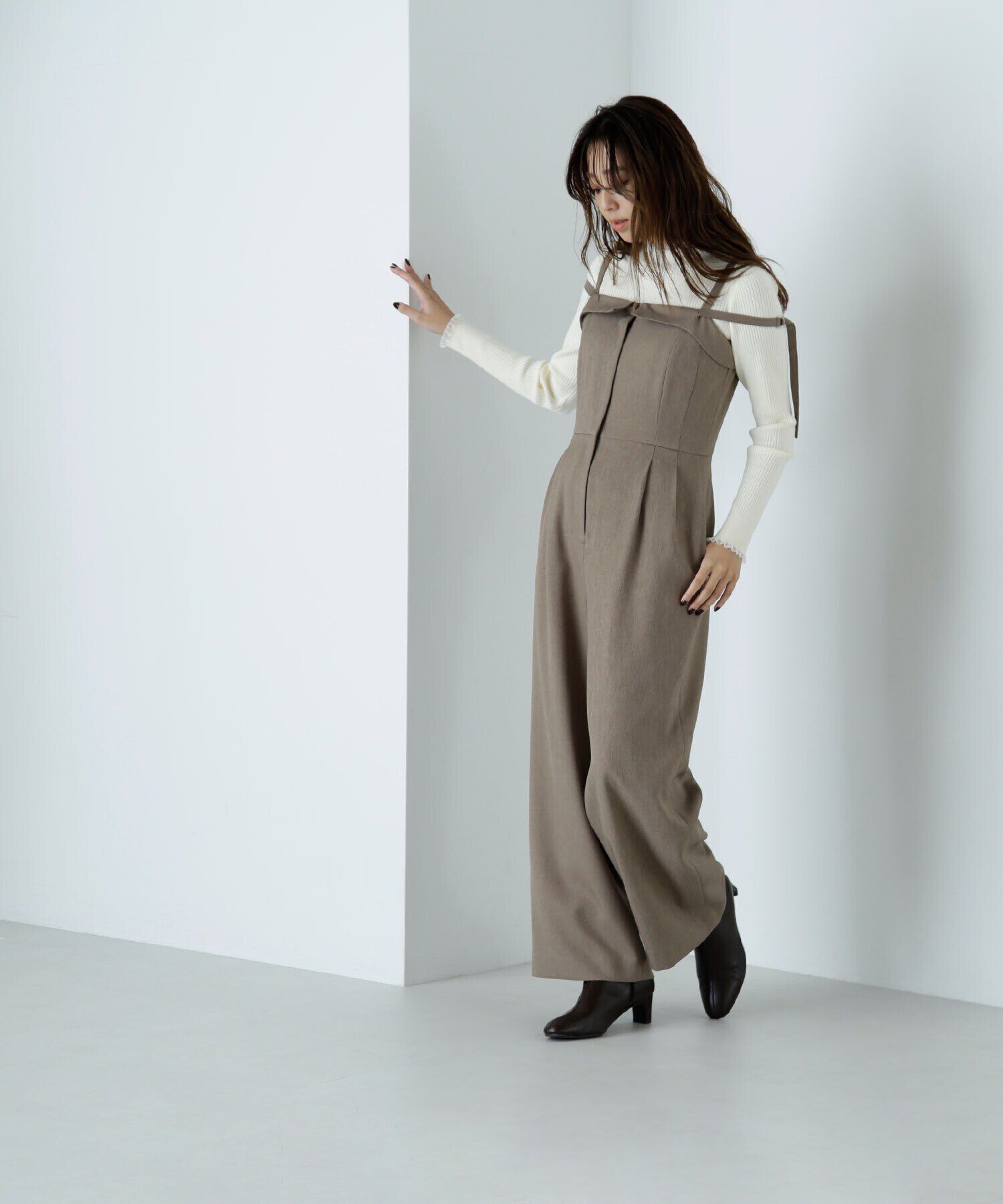  「シアーフリルリブニット」|ニット・セーター|