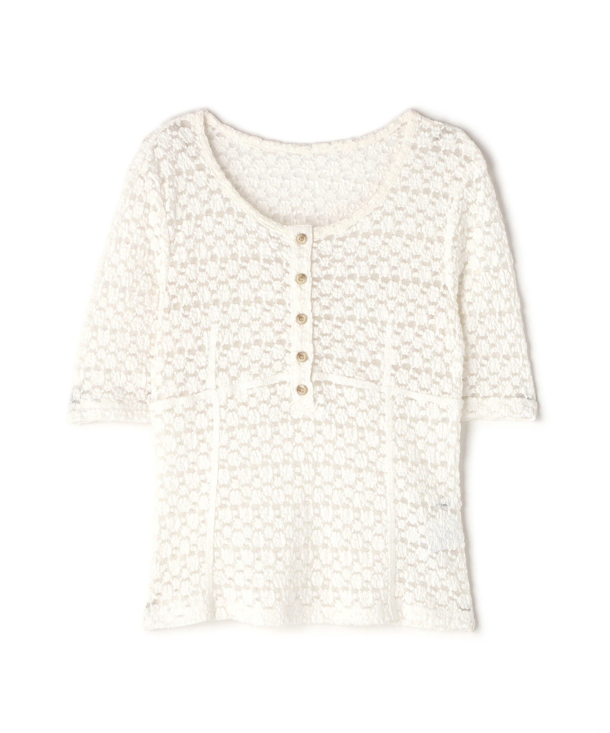  「ヘンリーネックレーストップス」|Tシャツ・カットソー|