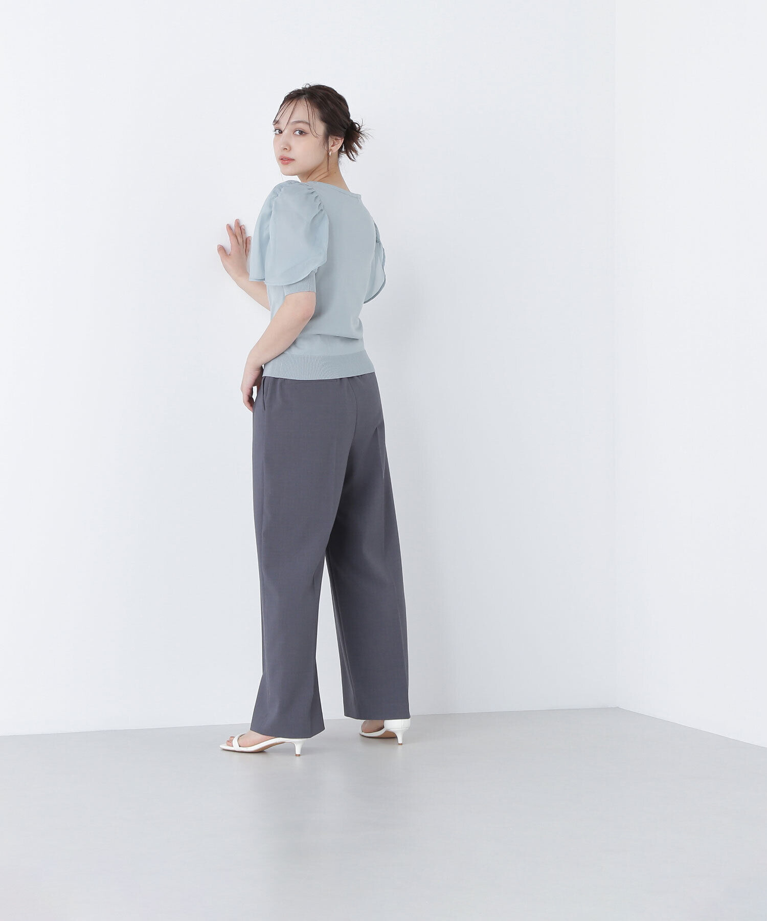  「シアーボリュームスリーブニット」|ニット・セーター|