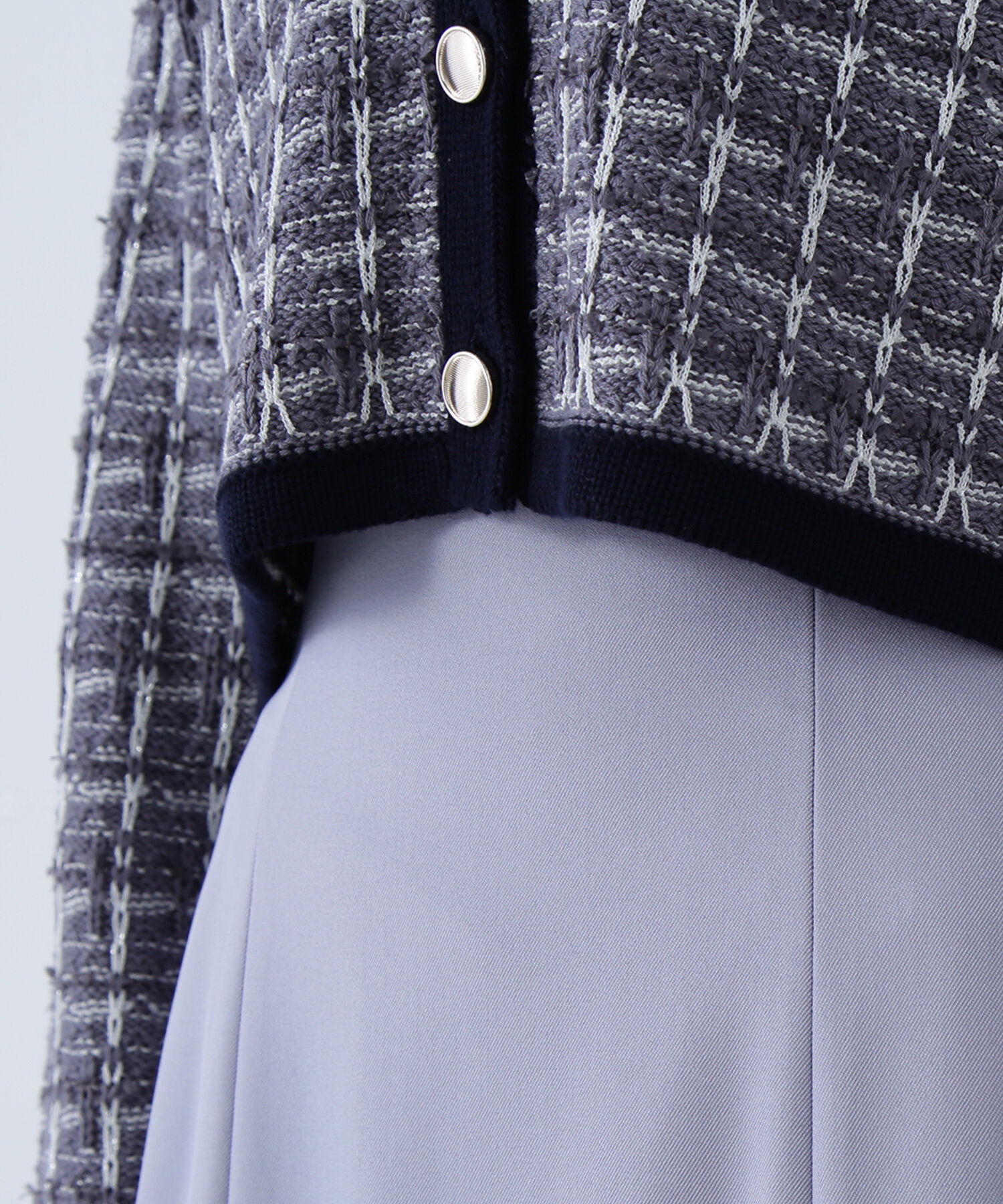  「ツイードVネックカーディガン」|ニット・セーター|