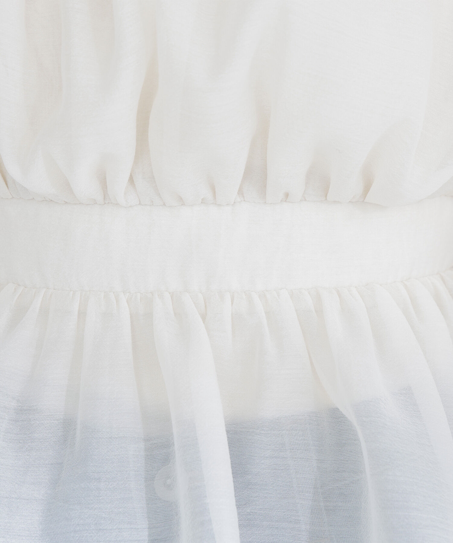  「シアーギャザーペプラムブラウス」|シャツ・ブラウス|