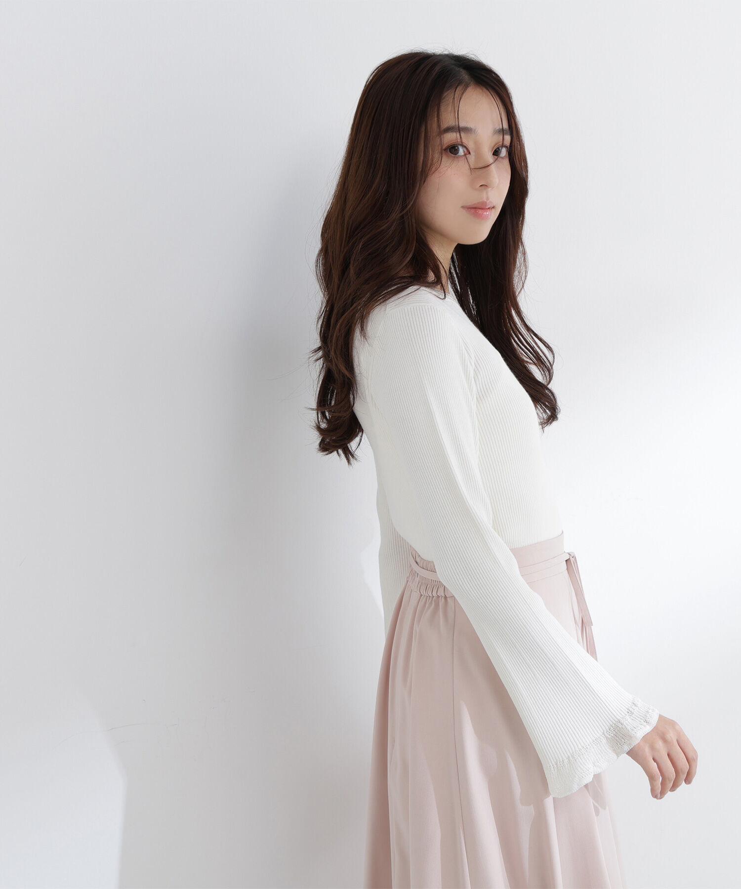  「レーシーカフスリブニット」|ニット・セーター|