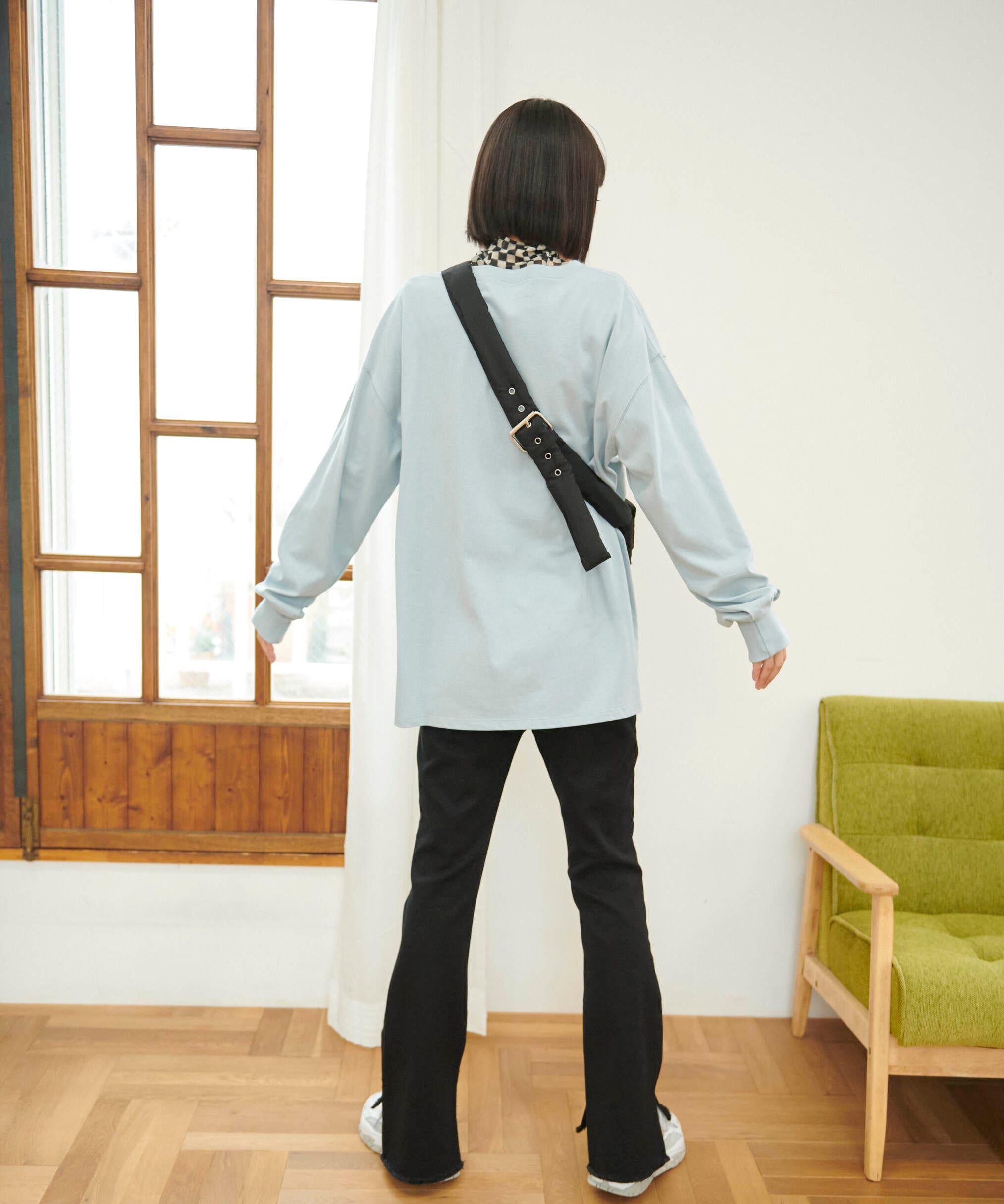  「[Sシリーズ対応商品]前後差カットオフフレアデニムパンツ」|その他|