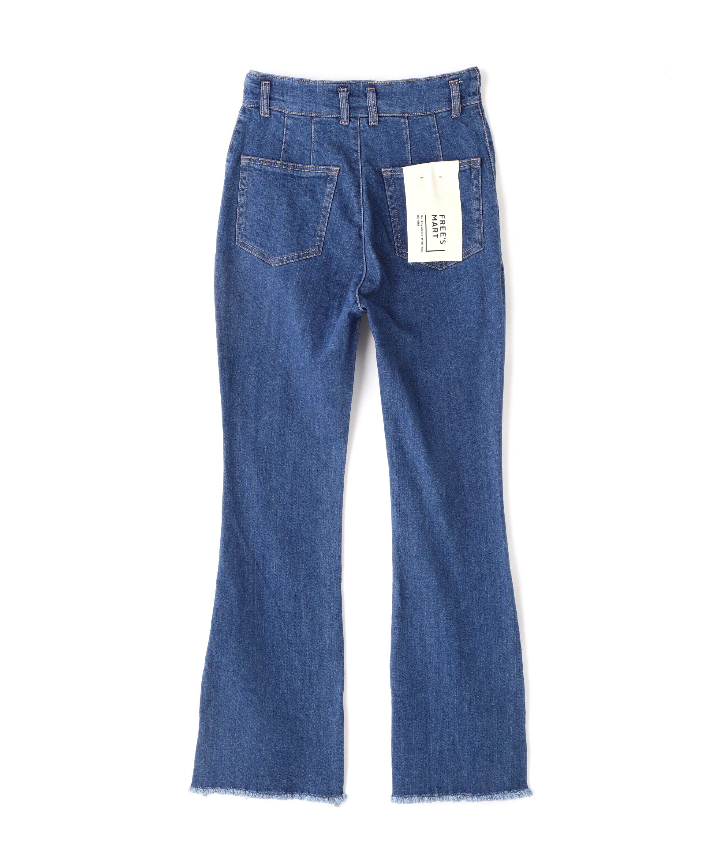  「[Sシリーズ対応商品]前後差カットオフフレアデニムパンツ」|その他|