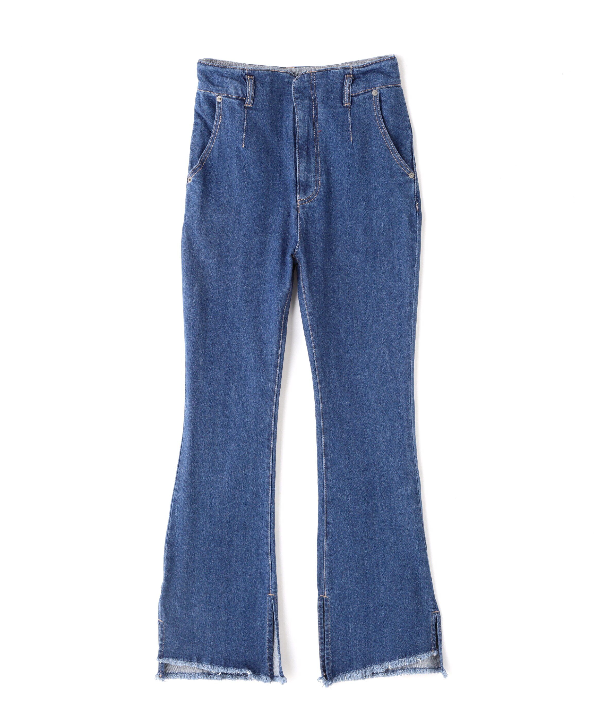  「[Sシリーズ対応商品]前後差カットオフフレアデニムパンツ」|その他|