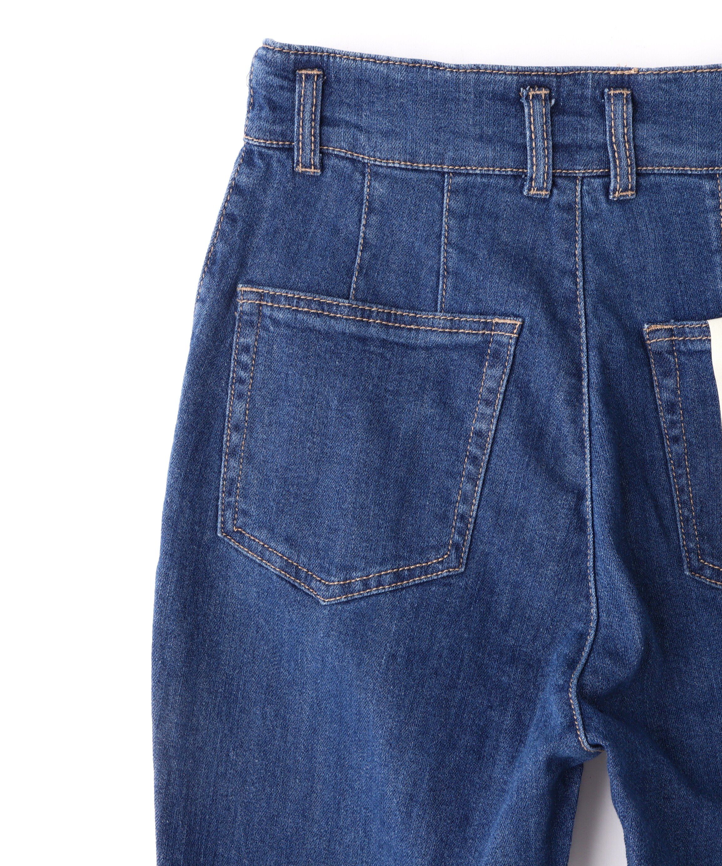  「[Sシリーズ対応商品]前後差カットオフフレアデニムパンツ」|その他|