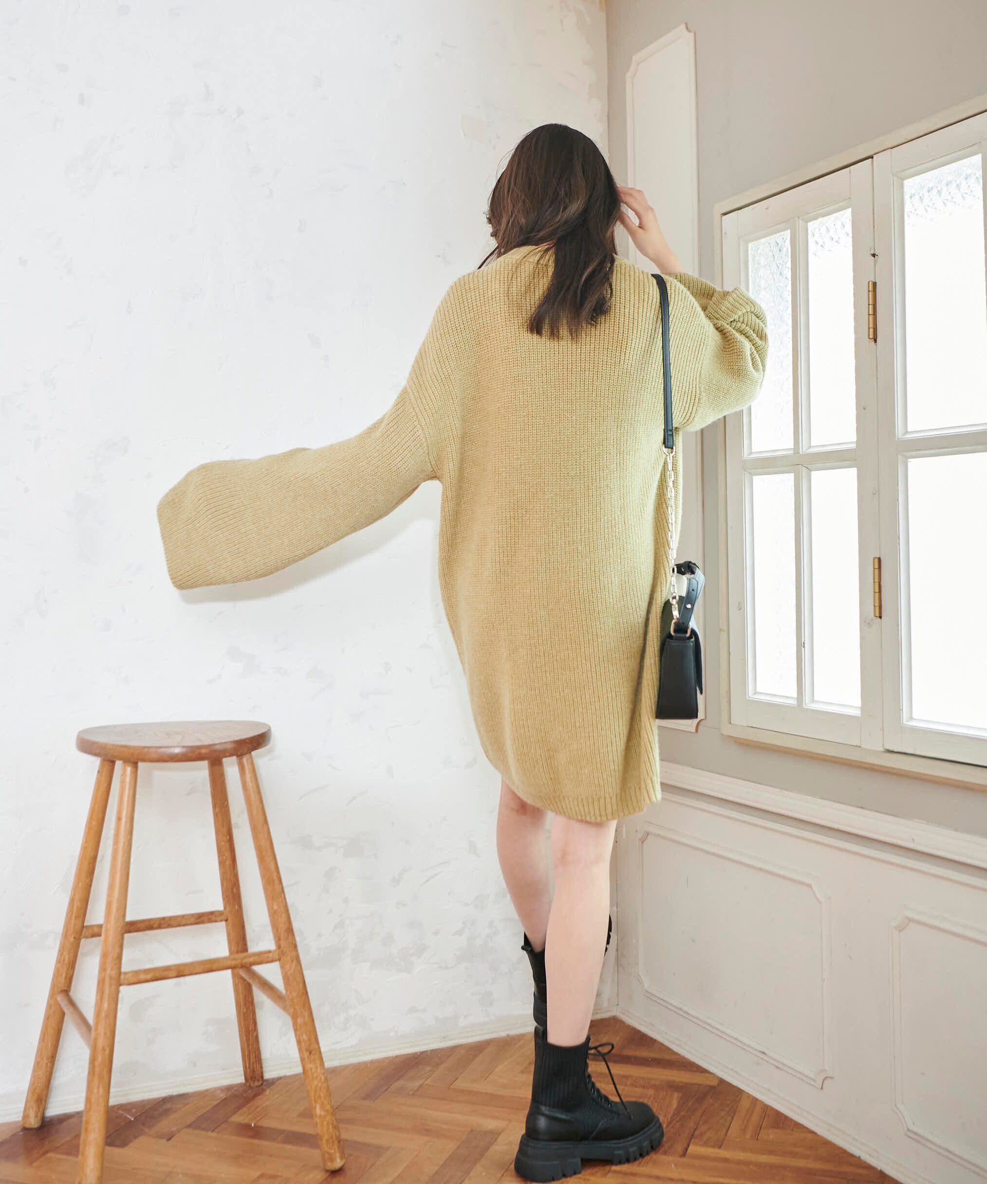  「畦ルーズミニニットワンピース」|ワンピース|