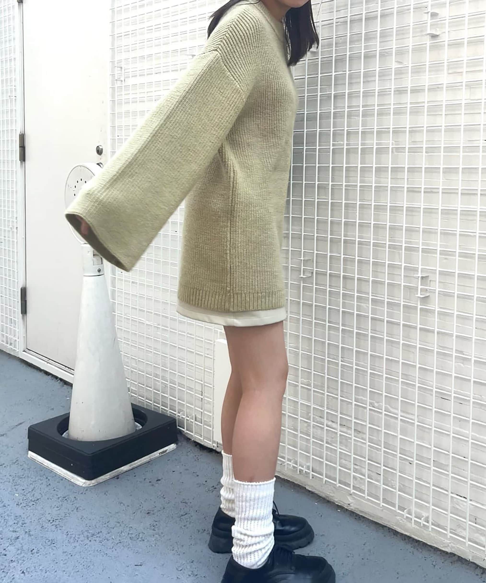  「畦ルーズミニニットワンピース」|ワンピース|