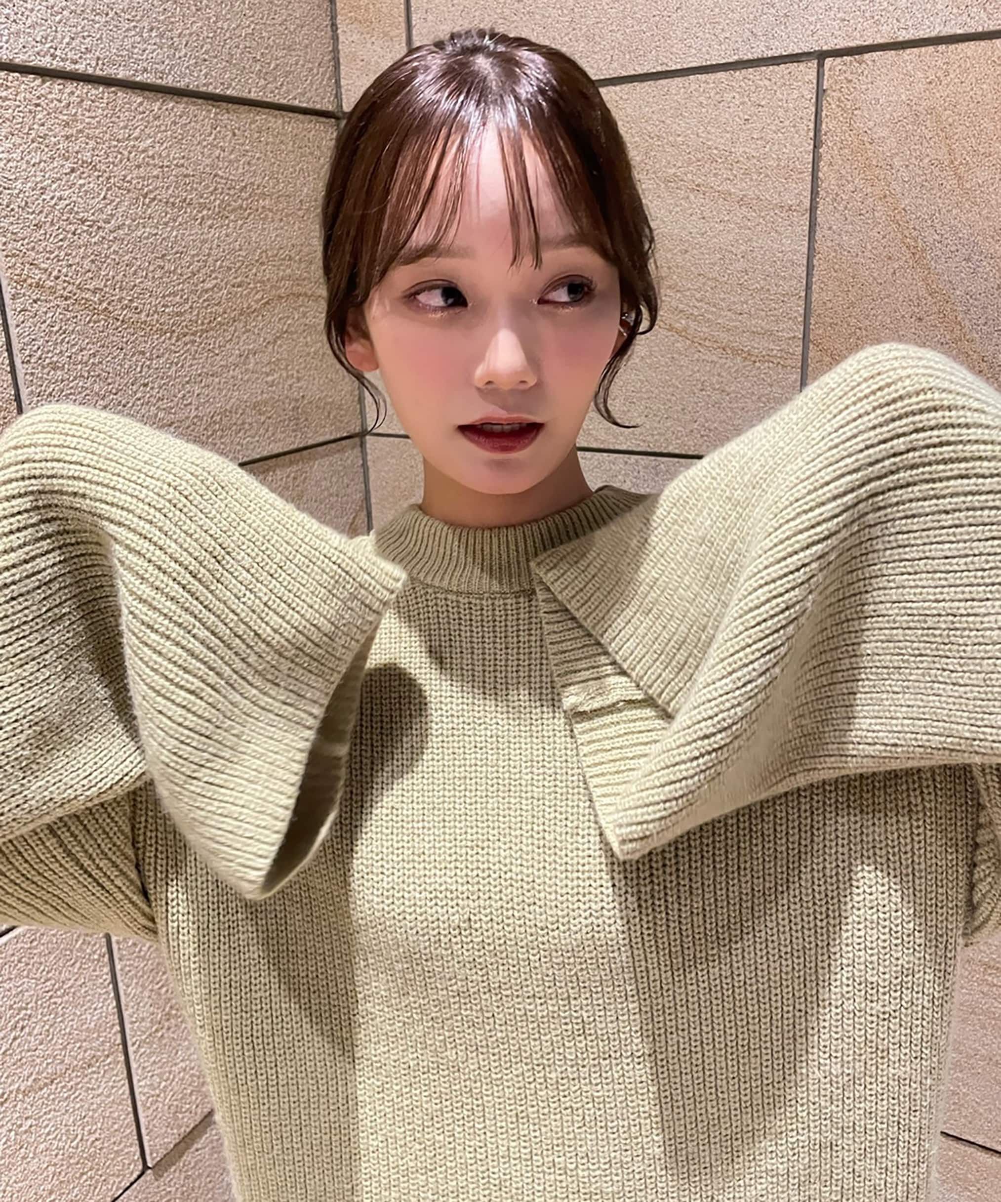  「畦ルーズミニニットワンピース」|ワンピース|