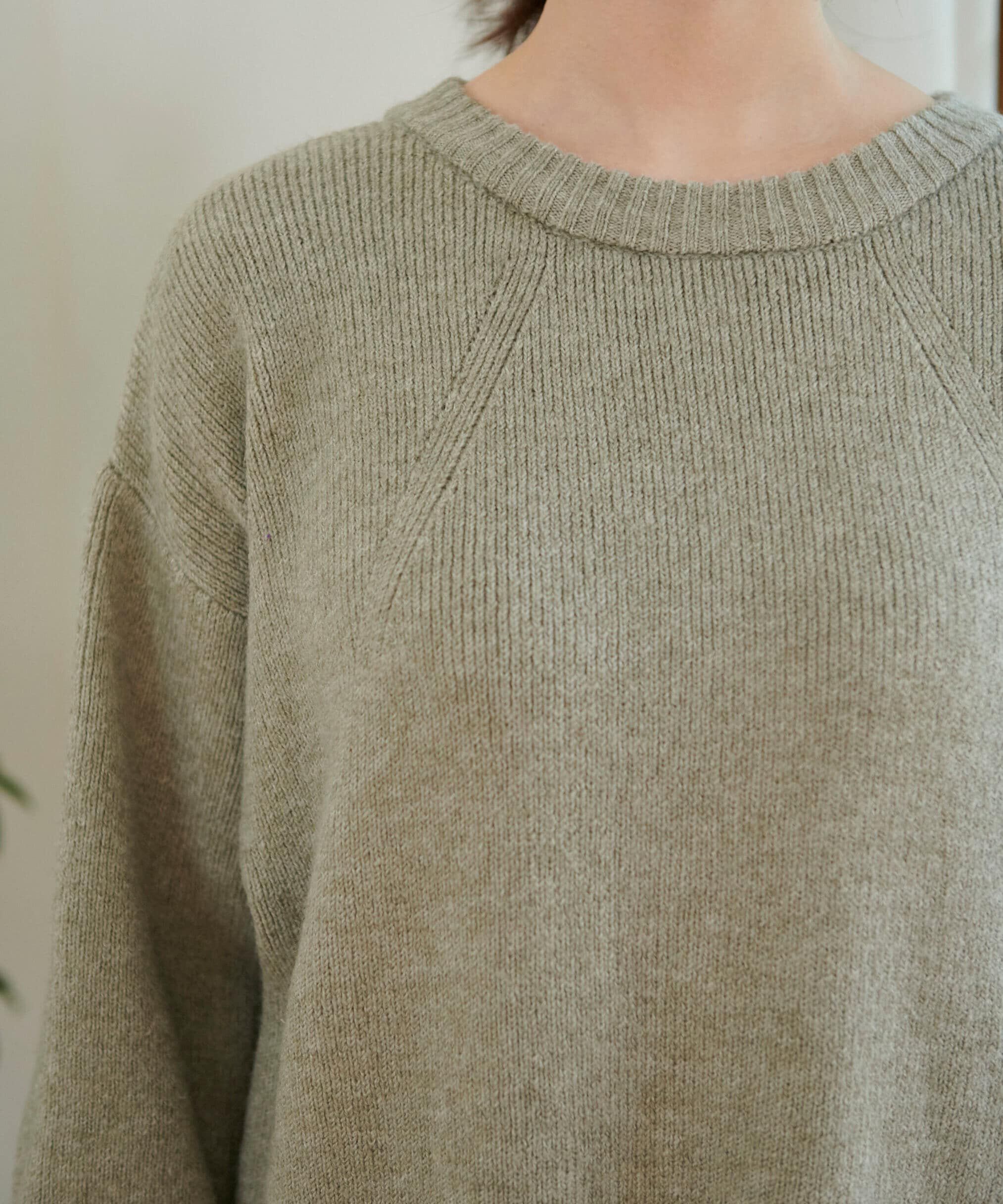  「指穴リブニットワンピース」|ワンピース|