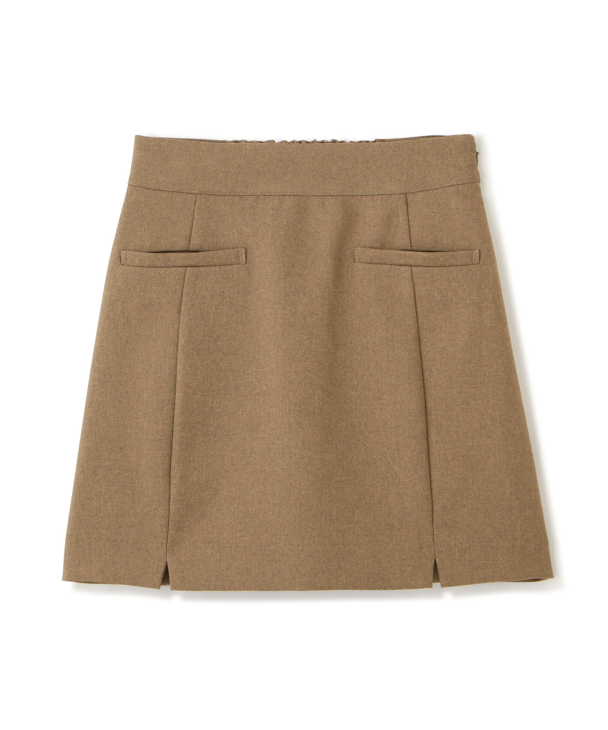  「麻調ハイウエストミニスカート」|スカート|