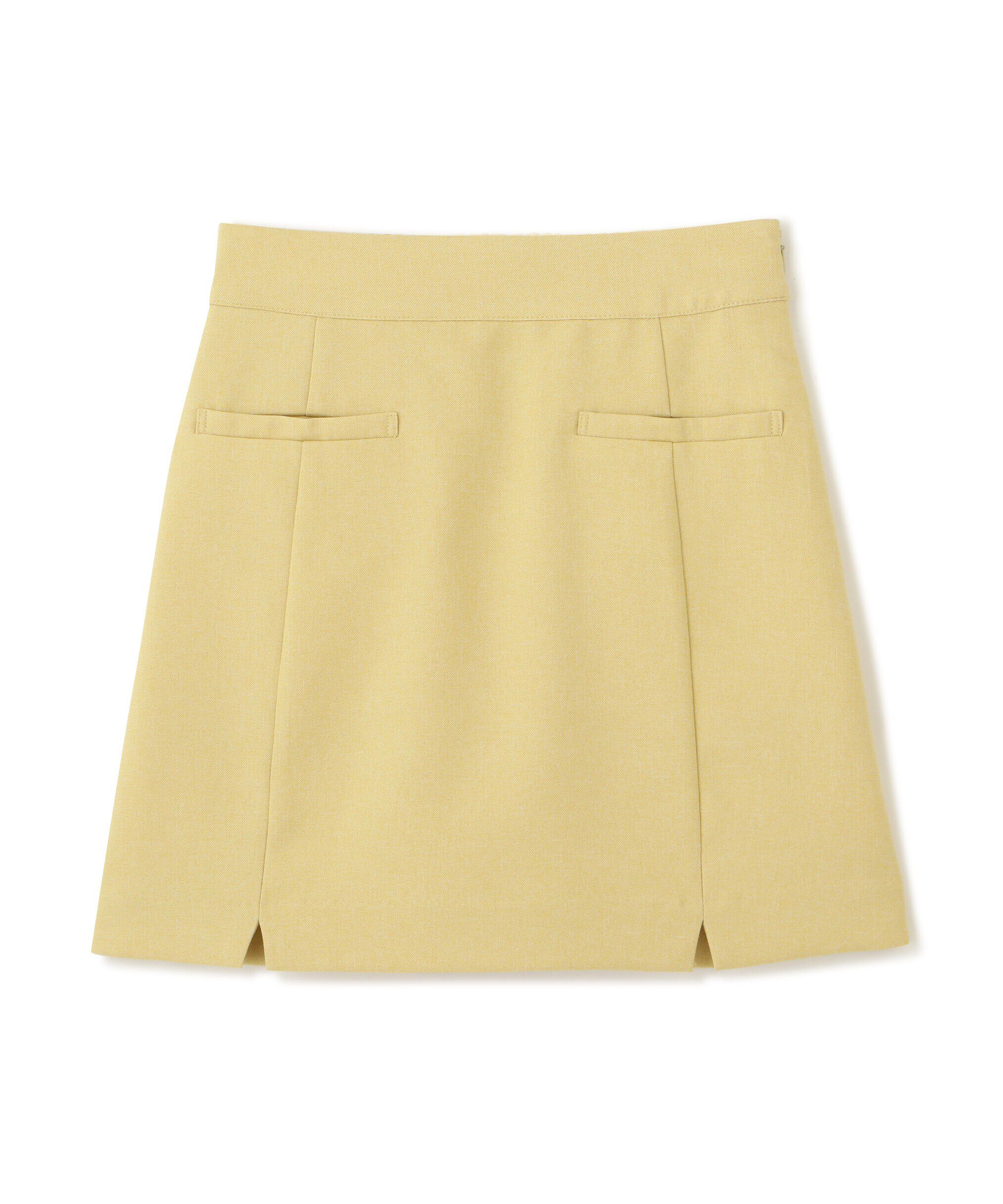  「麻調ハイウエストミニスカート」|スカート|