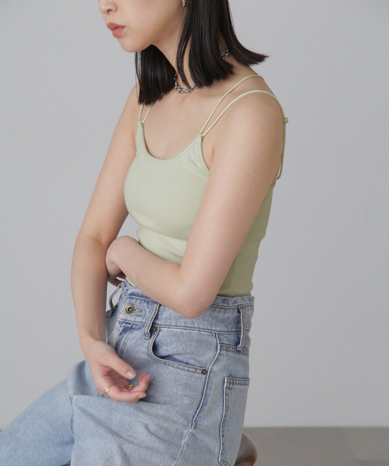  「カップ付きキャミソール」|Tシャツ・カットソー|