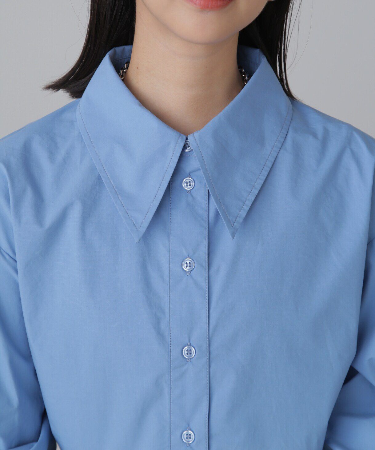  「ショート丈タックボリュームスリーブシャツ」|シャツ・ブラウス|