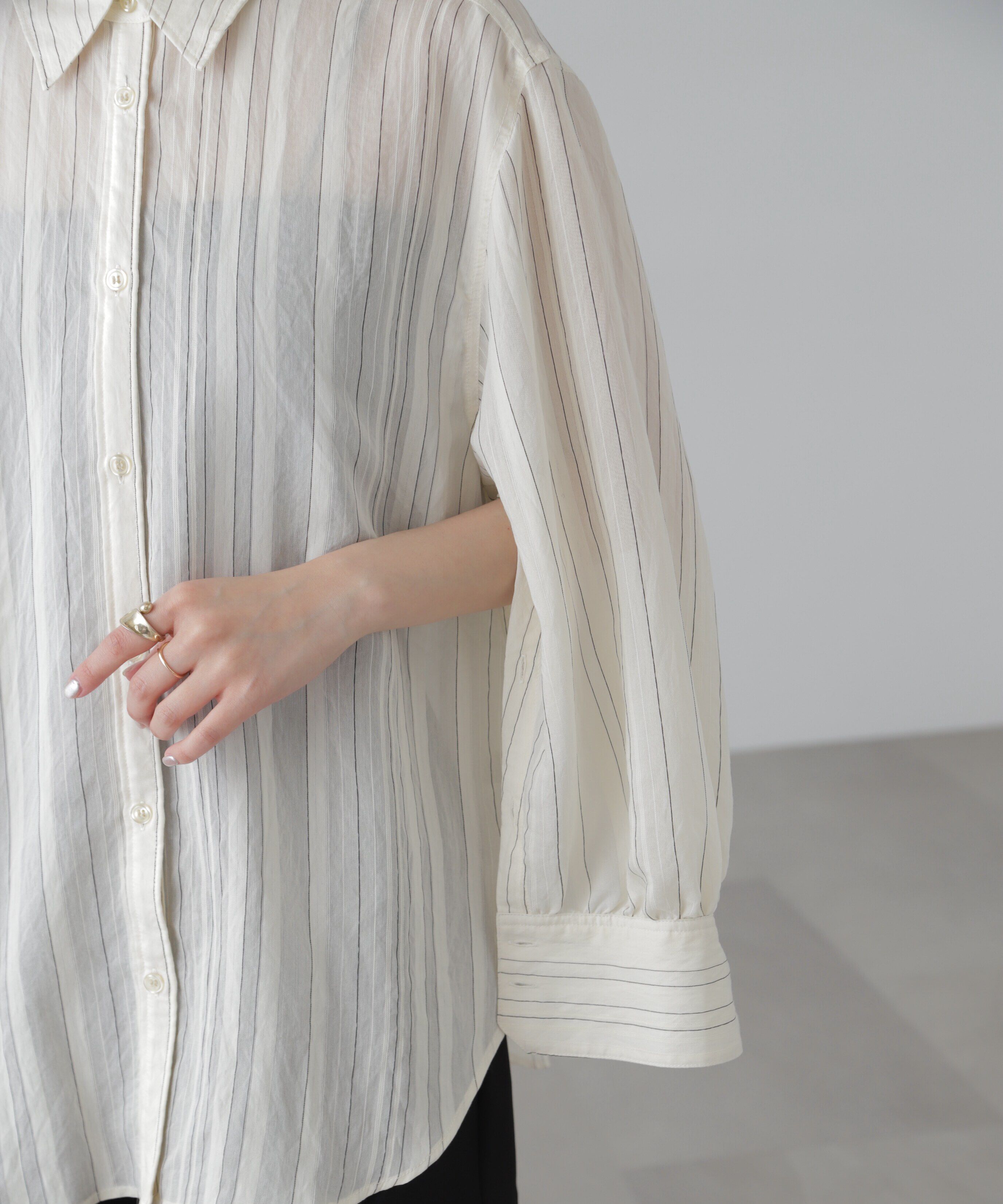  「袖スリットルーズシャツ」|シャツ・ブラウス|