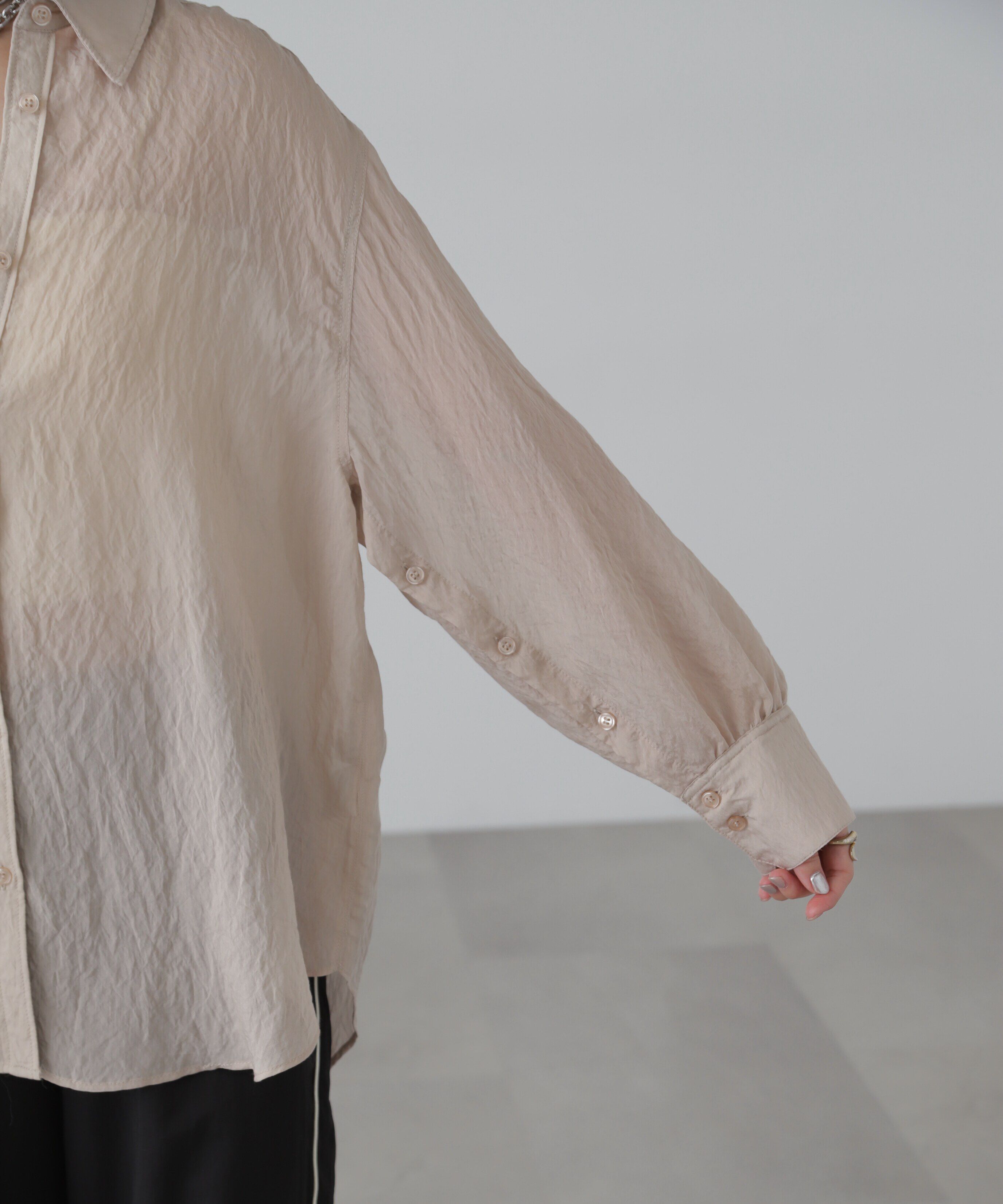  「袖スリットルーズシャツ」|シャツ・ブラウス|