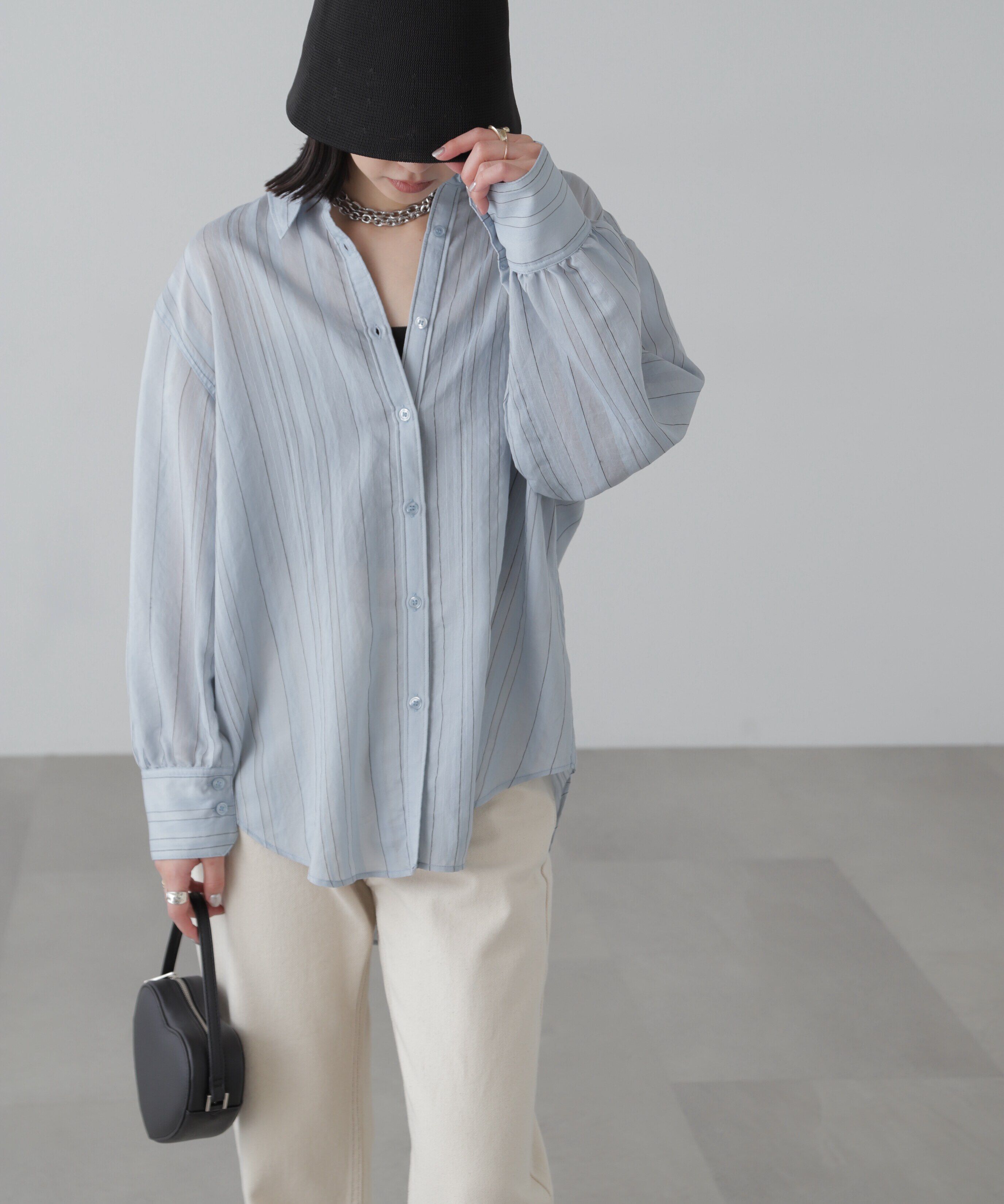  「袖スリットルーズシャツ」|シャツ・ブラウス|