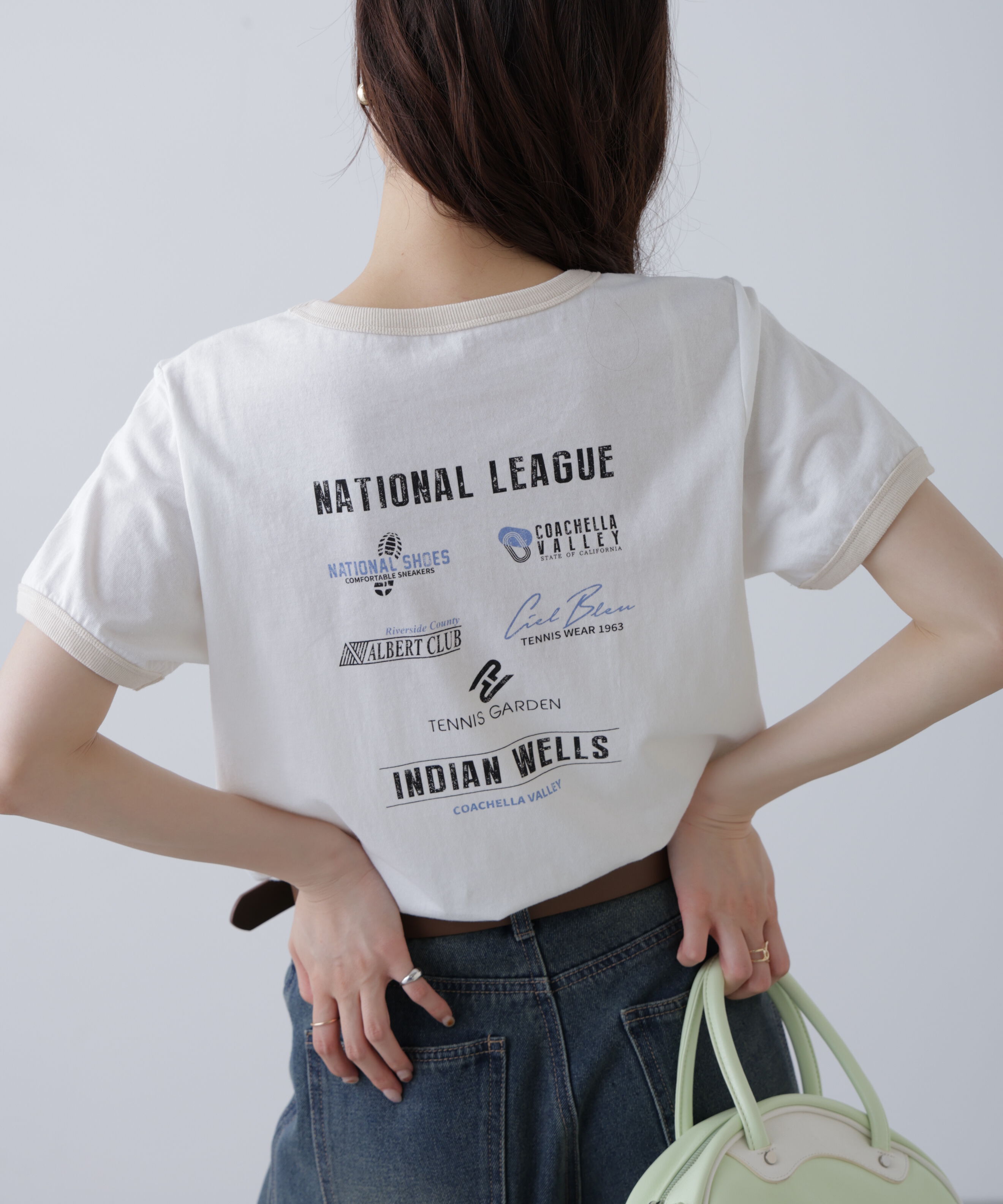  「レトロスポーツプリントTシャツ」|Tシャツ・カットソー|