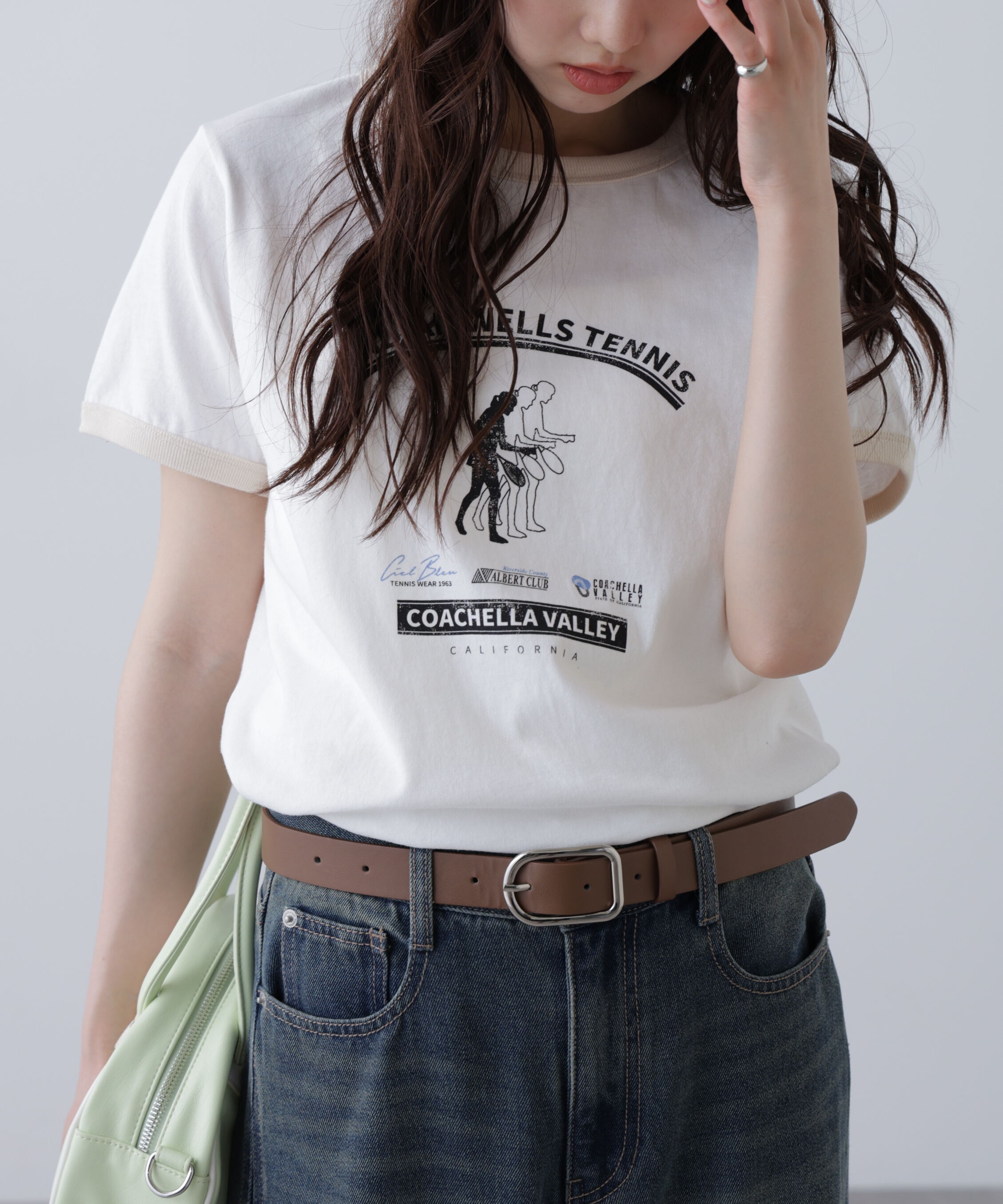  「レトロスポーツプリントTシャツ」|Tシャツ・カットソー|