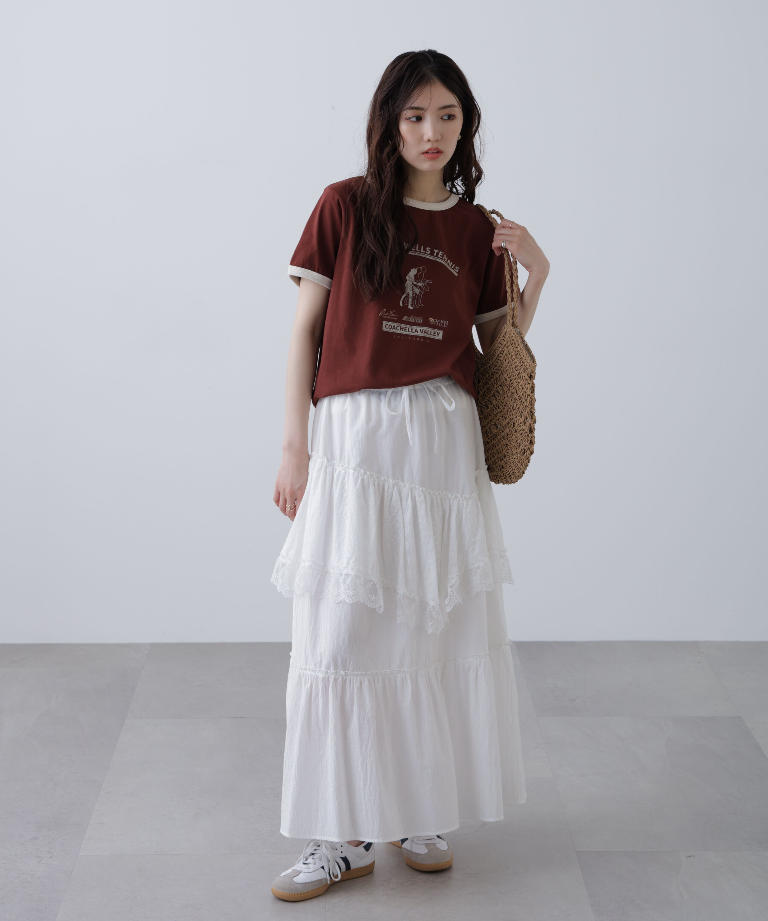  「レトロスポーツプリントTシャツ」|Tシャツ・カットソー|