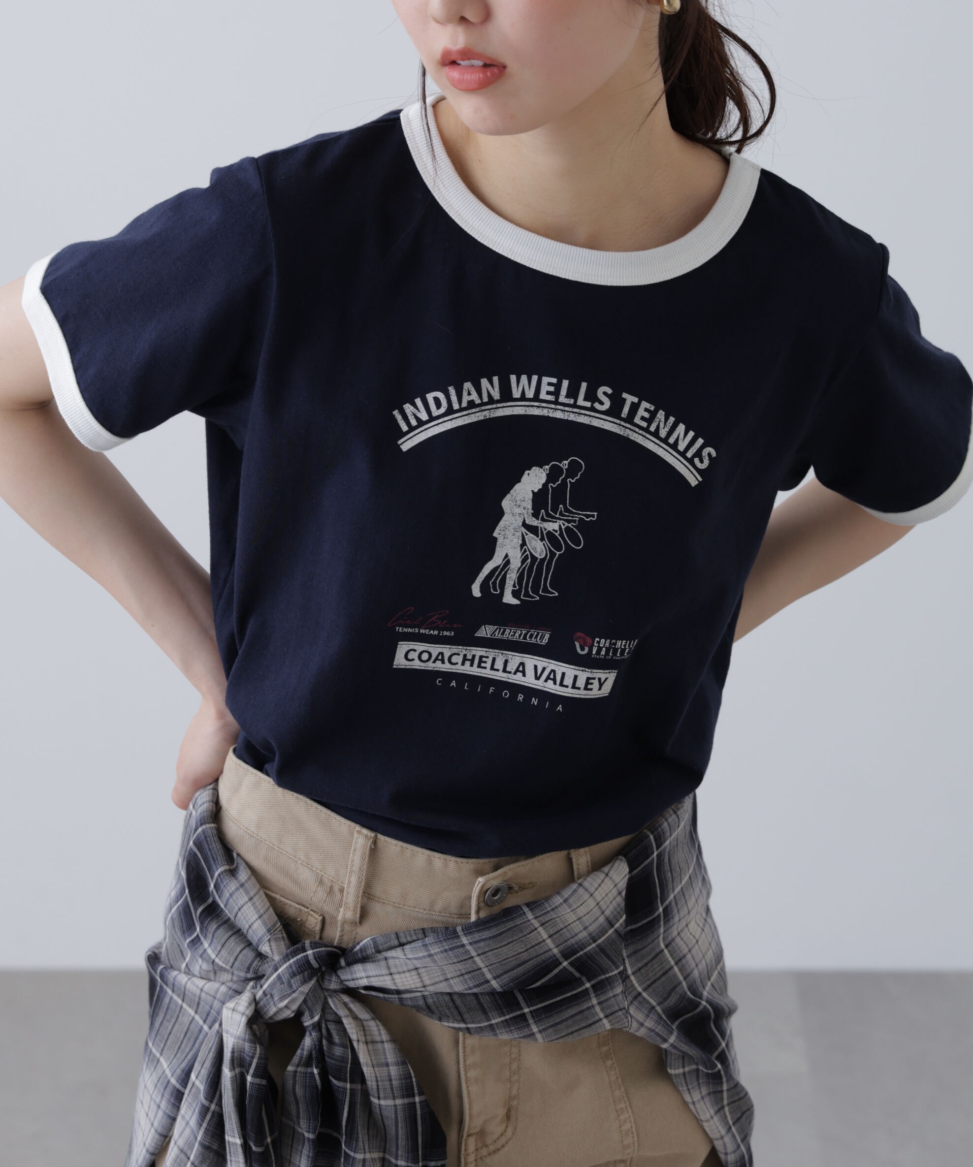  「レトロスポーツプリントTシャツ」|Tシャツ・カットソー|