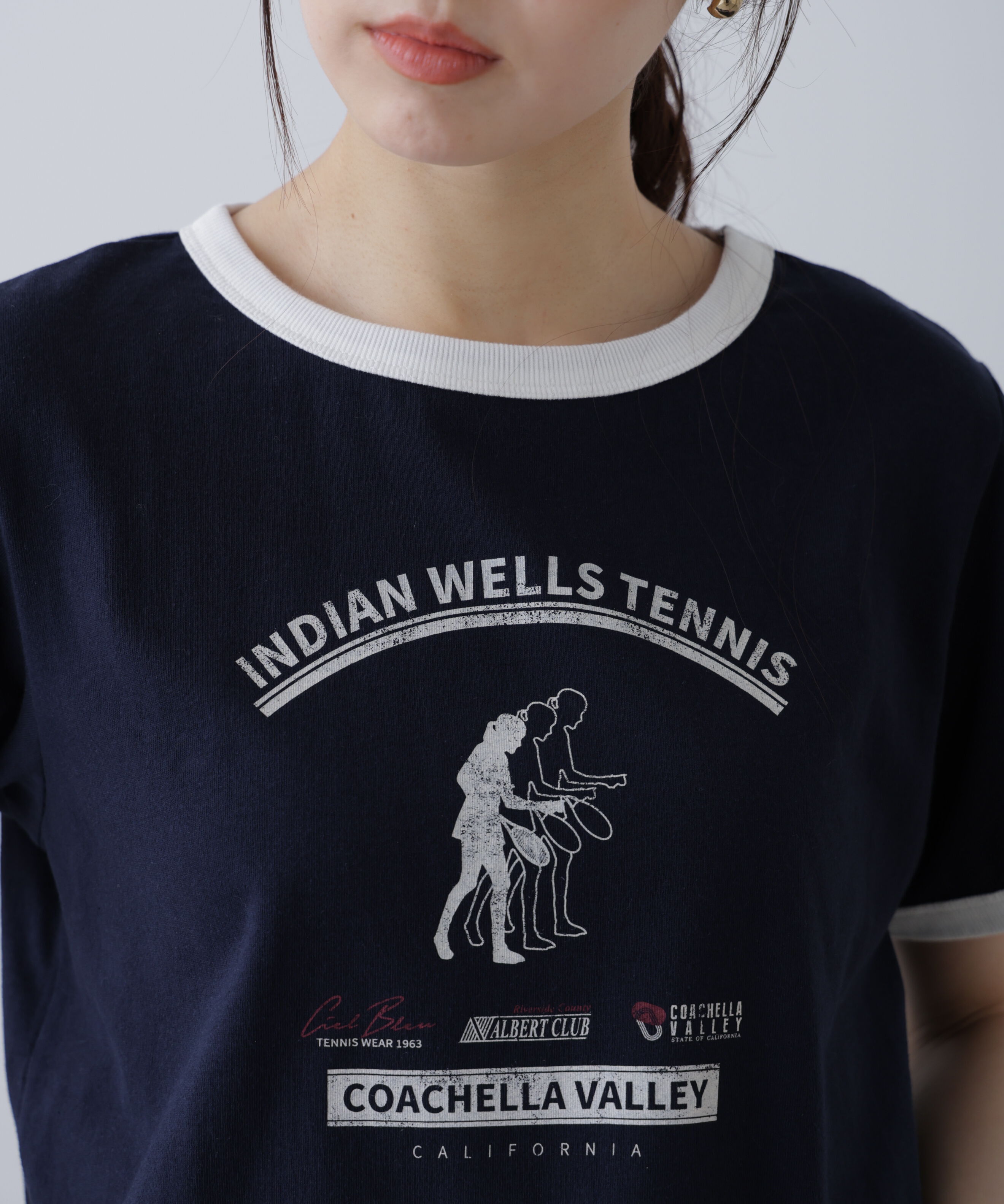  「レトロスポーツプリントTシャツ」|Tシャツ・カットソー|